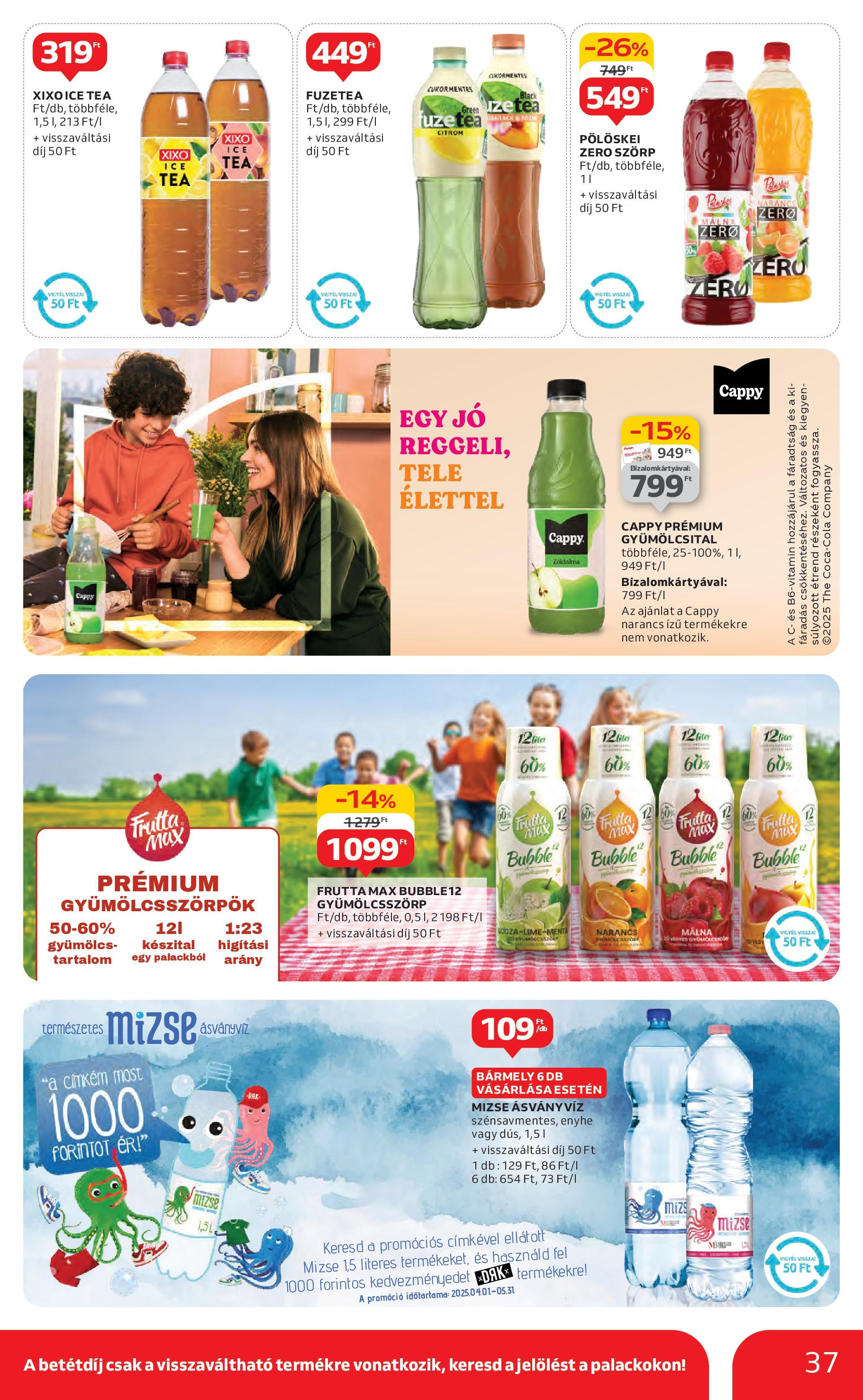 Akciós újság új Auchan - 2025.05.08. -tól/töl ⏳ | Oldal: 37 | Termékek: Málna, Gyümölcsital, Ice tea, Tea Auchan Akciós újság - 2025.05.08. -tól/töl > akció, lapozható szórólap 🛍️ | Oldal: 37 | Termékek: Málna, Gyümölcsital, Ice tea, Tea
