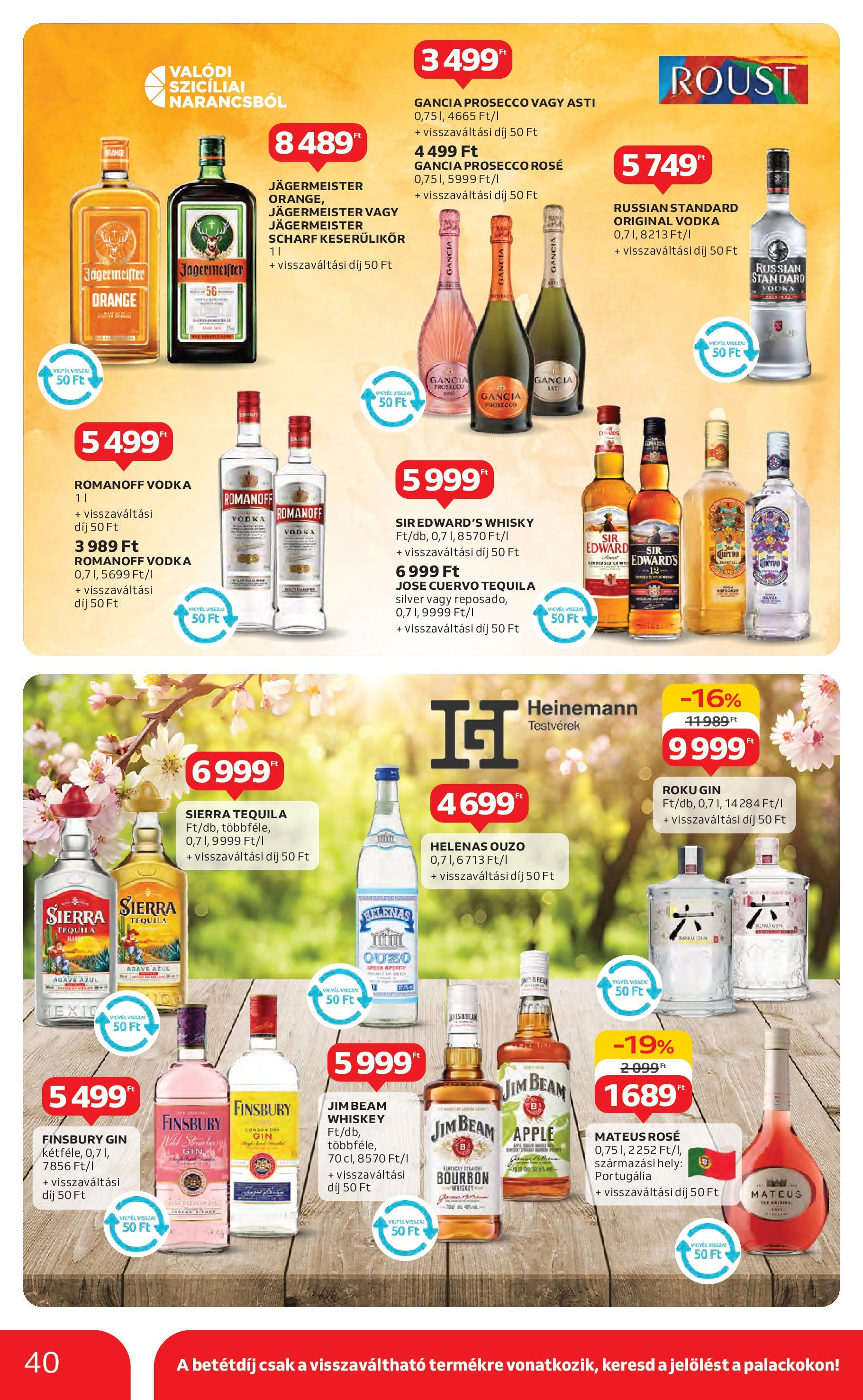 Akciós újság új Auchan - 2025.05.08. -tól/töl ⏳ | Oldal: 40 | Termékek: Whiskey, Bourbon, Gin, Vodka Auchan Akciós újság - 2025.05.08. -tól/töl > akció, lapozható szórólap 🛍️ | Oldal: 40 | Termékek: Whiskey, Bourbon, Gin, Vodka