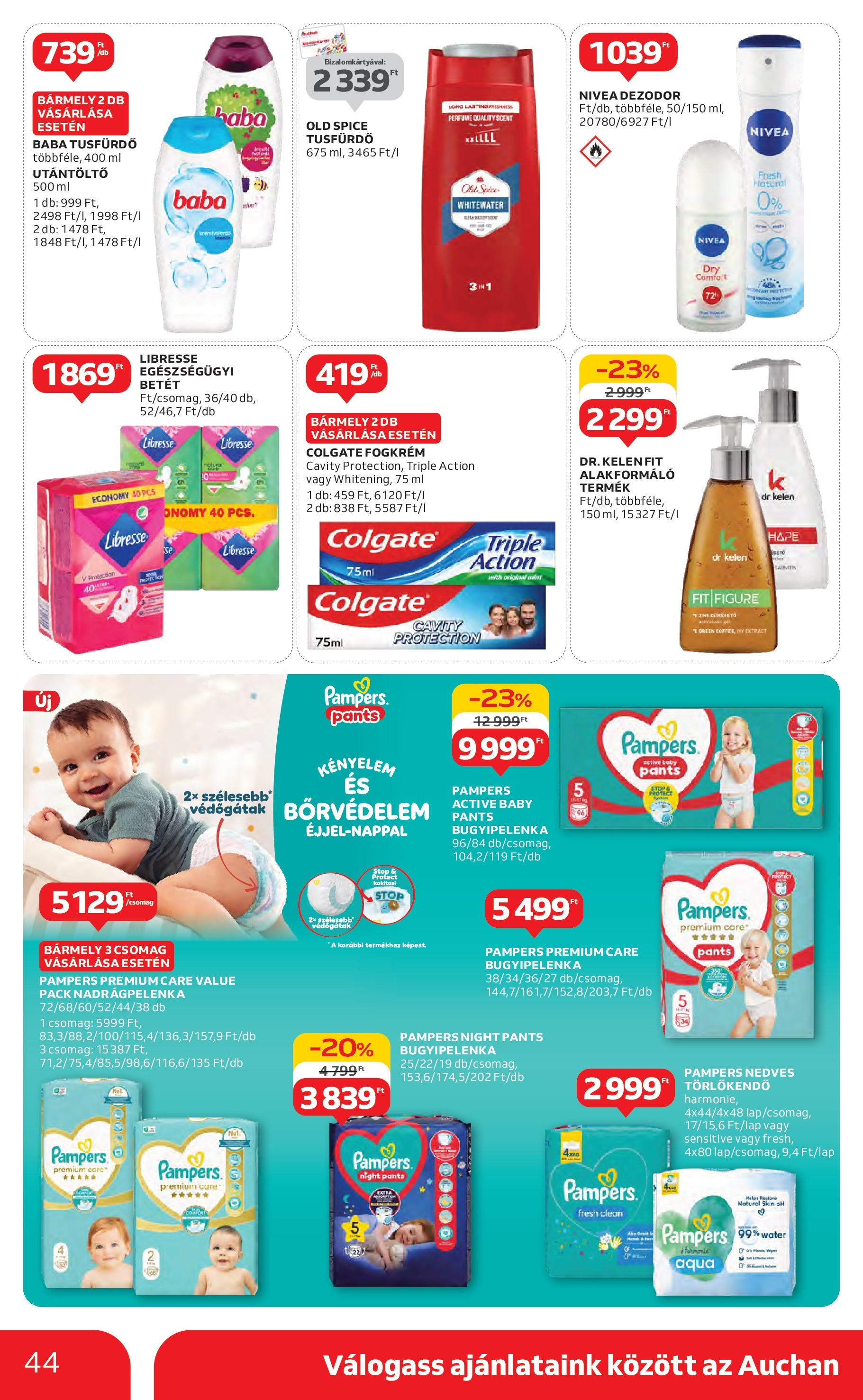 Akciós újság új Auchan - 2025.05.08. -tól/töl ⏳ | Oldal: 44 | Termékek: Old spice, Body, Tusfürdő, Fogkrém Auchan Akciós újság - 2025.05.08. -tól/töl > akció, lapozható szórólap 🛍️ | Oldal: 44 | Termékek: Old spice, Body, Tusfürdő, Fogkrém