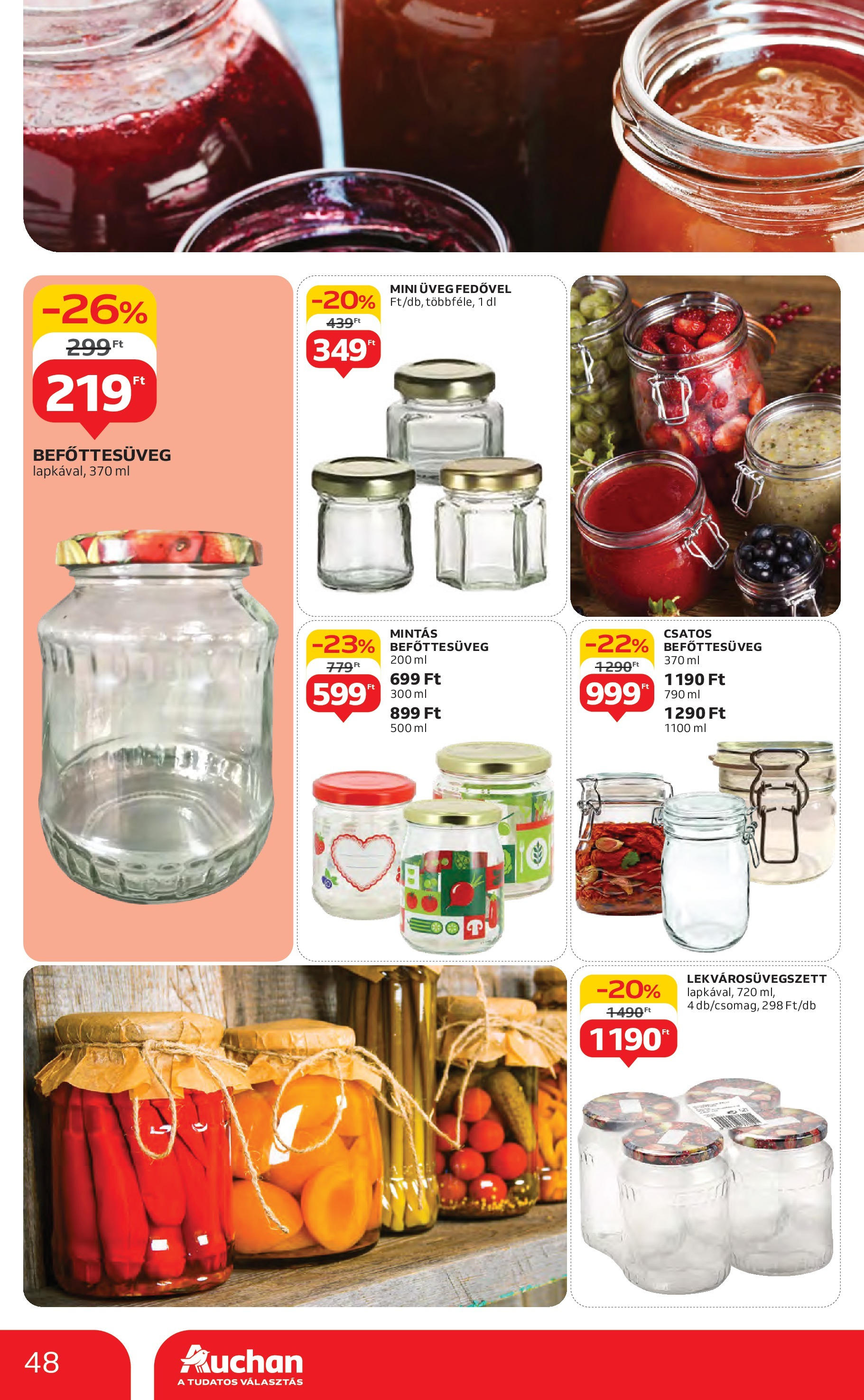 Akciós újság új Auchan - 2025.05.08. -tól/töl ⏳ | Oldal: 48 | Termékek: Befőttesüveg Auchan Akciós újság - 2025.05.08. -tól/töl > akció, lapozható szórólap 🛍️ | Oldal: 48 | Termékek: Befőttesüveg