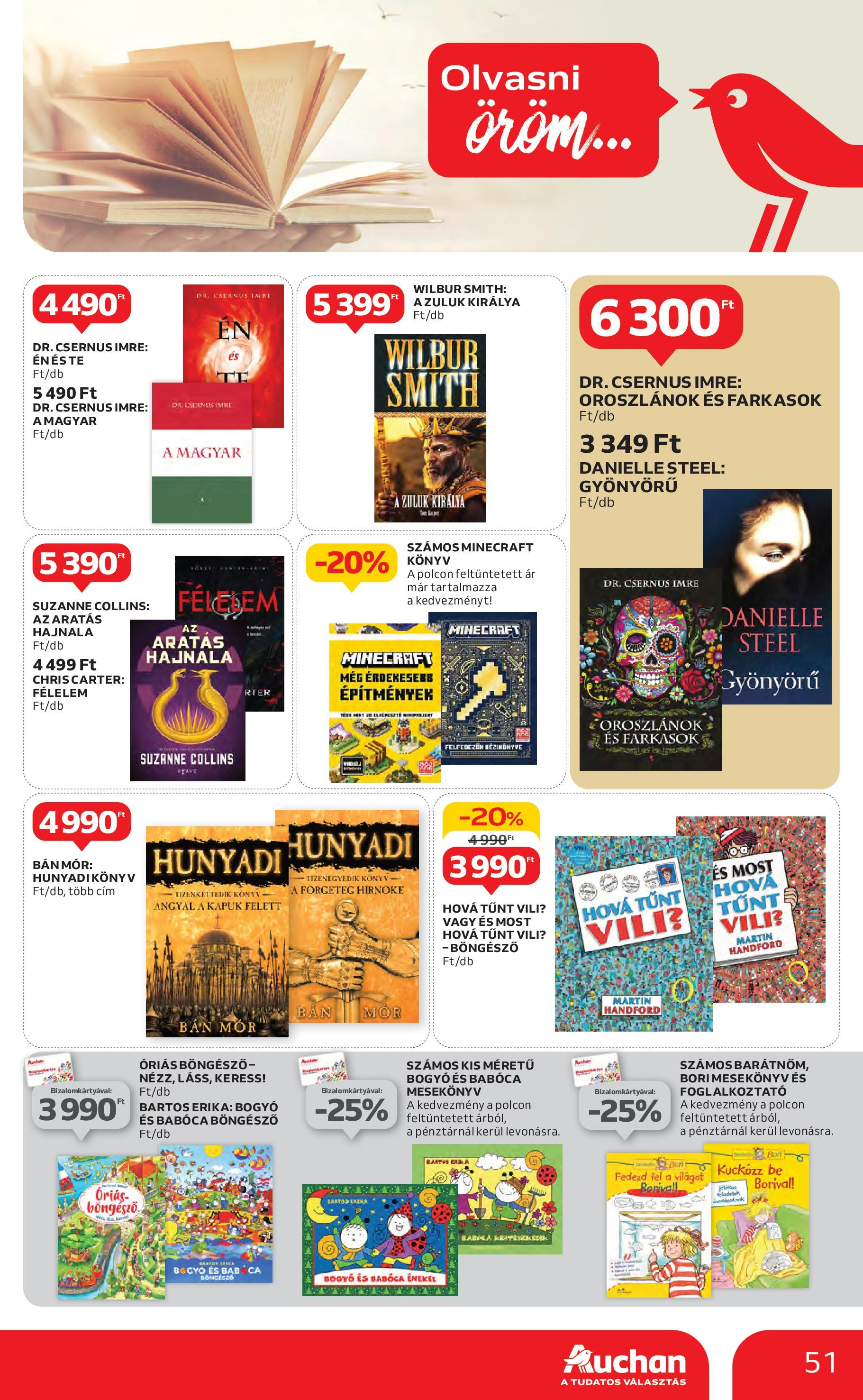 Akciós újság új Auchan - 2025.05.08. -tól/töl ⏳ | Oldal: 51 Auchan Akciós újság - 2025.05.08. -tól/töl > akció, lapozható szórólap 🛍️ | Oldal: 51