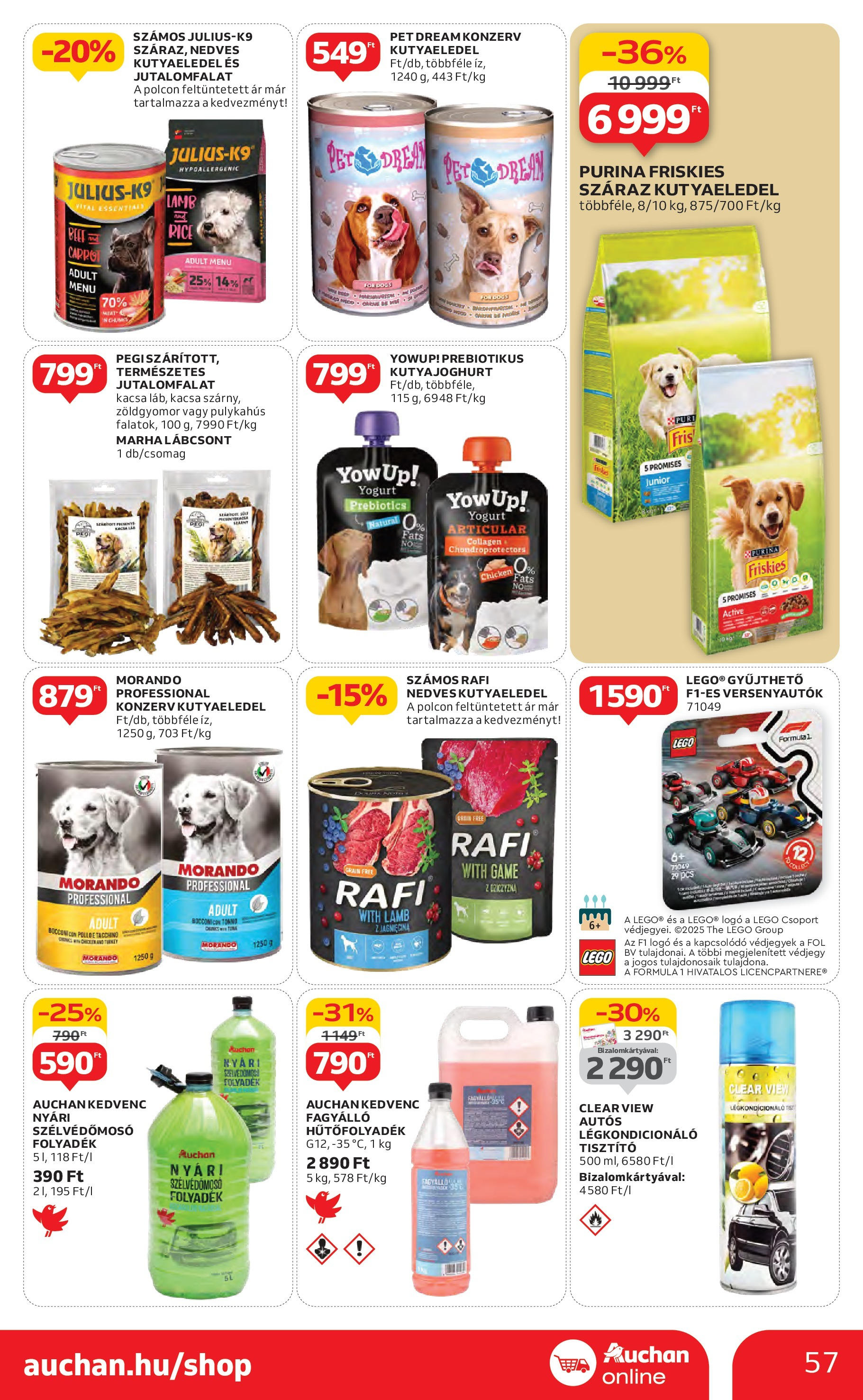 Akciós újság új Auchan - 2025.05.08. -tól/töl ⏳ | Oldal: 57 | Termékek: Kutyaeledel, Légkondicionáló, Kacsa, Pulykahus Auchan Akciós újság - 2025.05.08. -tól/töl > akció, lapozható szórólap 🛍️ | Oldal: 57 | Termékek: Kutyaeledel, Légkondicionáló, Kacsa, Pulykahus