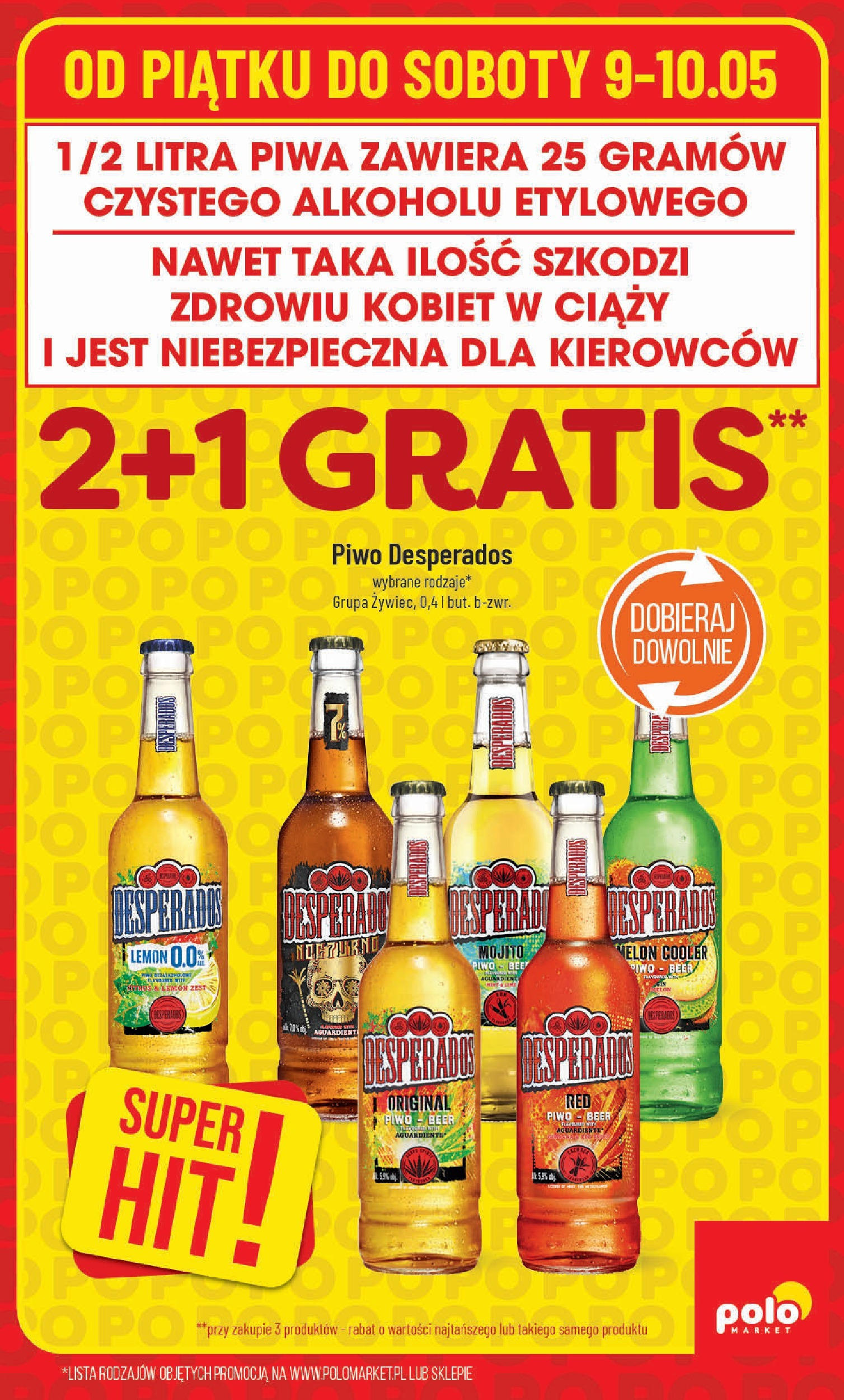 POLOmarket gazetka od jutra (09.05.2025) - Nowa PDF | Strona: 6 | Produkty: Melon, PC, Piwo Desperados, Piwo
