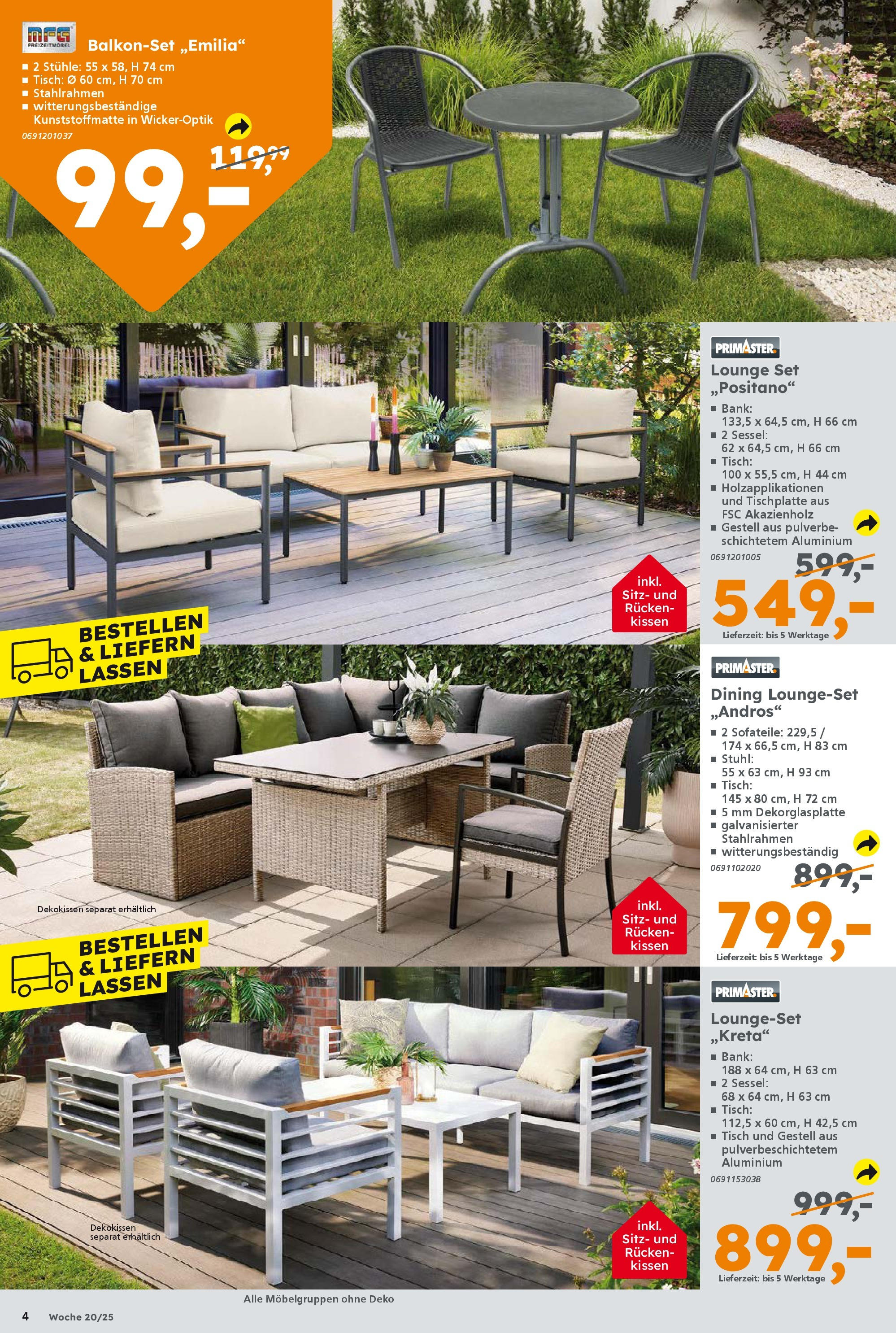 Globus Baumarkt - Globus Baumarkt: Wochenangebote (ab 11.05.2025) zum Blättern | Seite: 4 | Produkte: Kissen, Sessel, Tisch, Stuhl Globus Baumarkt - Globus Baumarkt: Wochenangebote (ab 11.05.2025) zum Blättern | Seite: 4 | Produkte: Kissen, Sessel, Tisch, Stuhl
