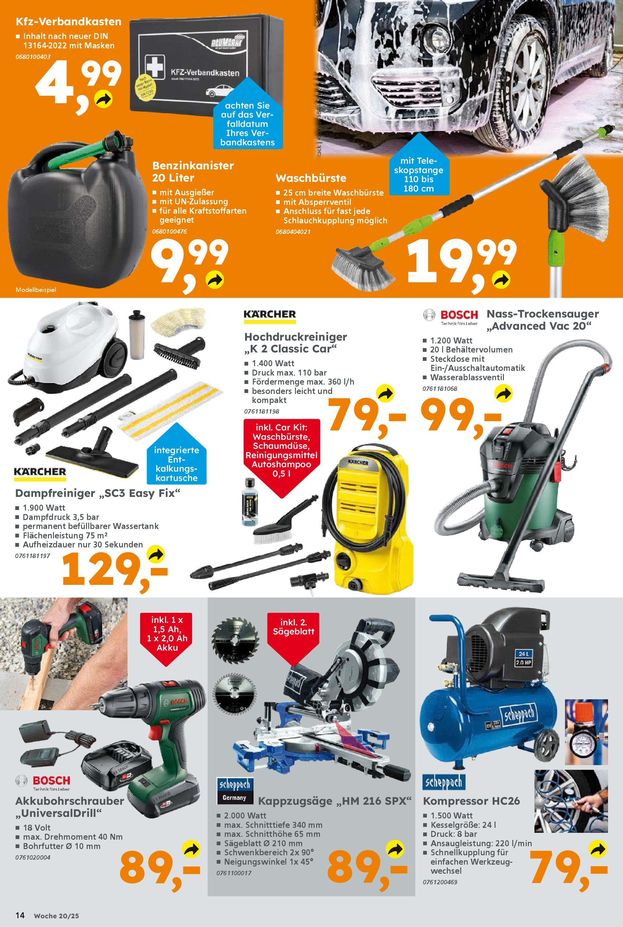Globus Baumarkt - Globus Baumarkt: Wochenangebote (ab 11.05.2025) zum Blättern | Seite: 14 | Produkte: HP, Bosch, Steckdose, Hochdruckreiniger Globus Baumarkt - Globus Baumarkt: Wochenangebote (ab 11.05.2025) zum Blättern | Seite: 14 | Produkte: HP, Bosch, Steckdose, Hochdruckreiniger