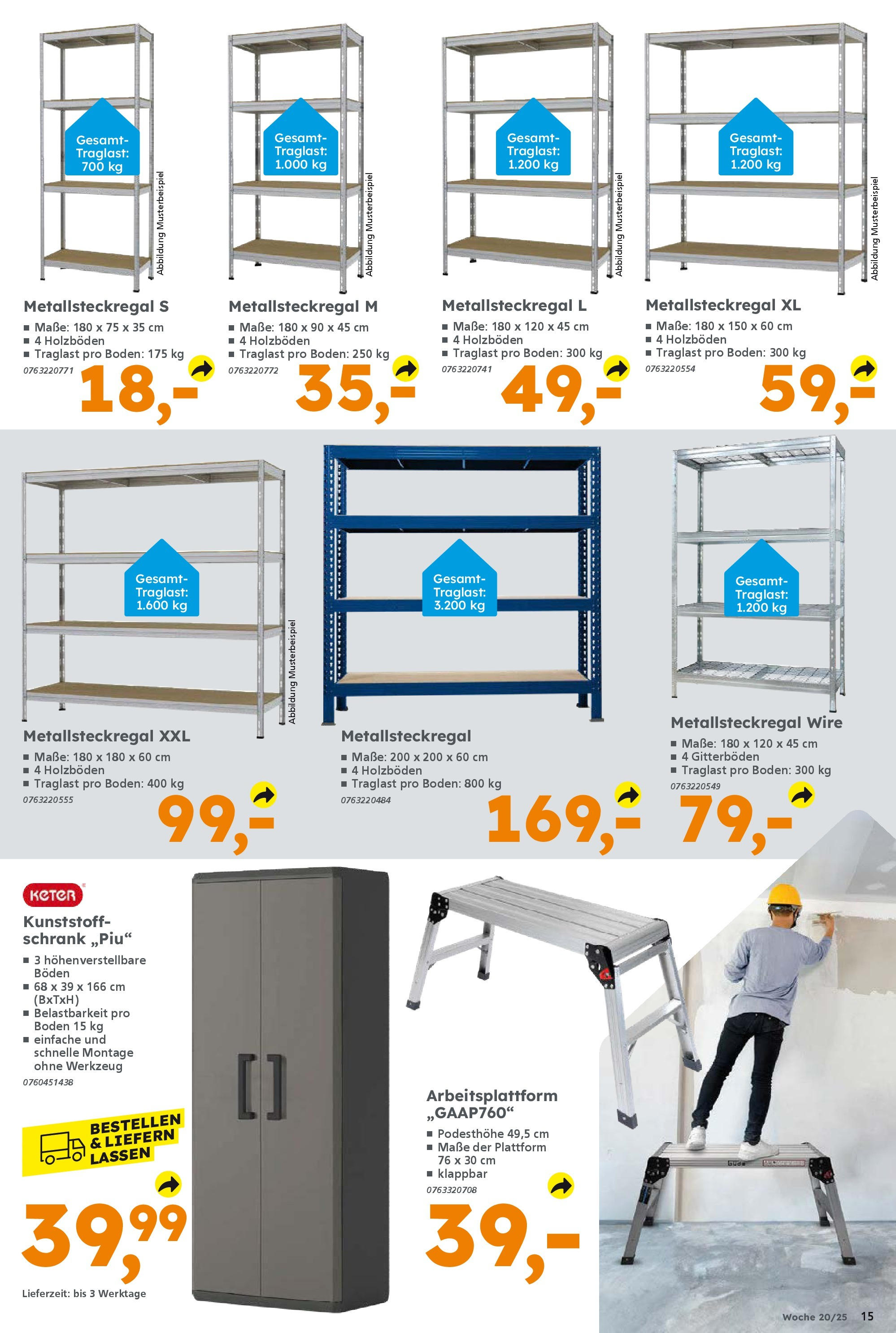 Globus Baumarkt - Globus Baumarkt: Wochenangebote (ab 11.05.2025) zum Blättern | Seite: 15 | Produkte: Schrank Globus Baumarkt - Globus Baumarkt: Wochenangebote (ab 11.05.2025) zum Blättern | Seite: 15 | Produkte: Schrank