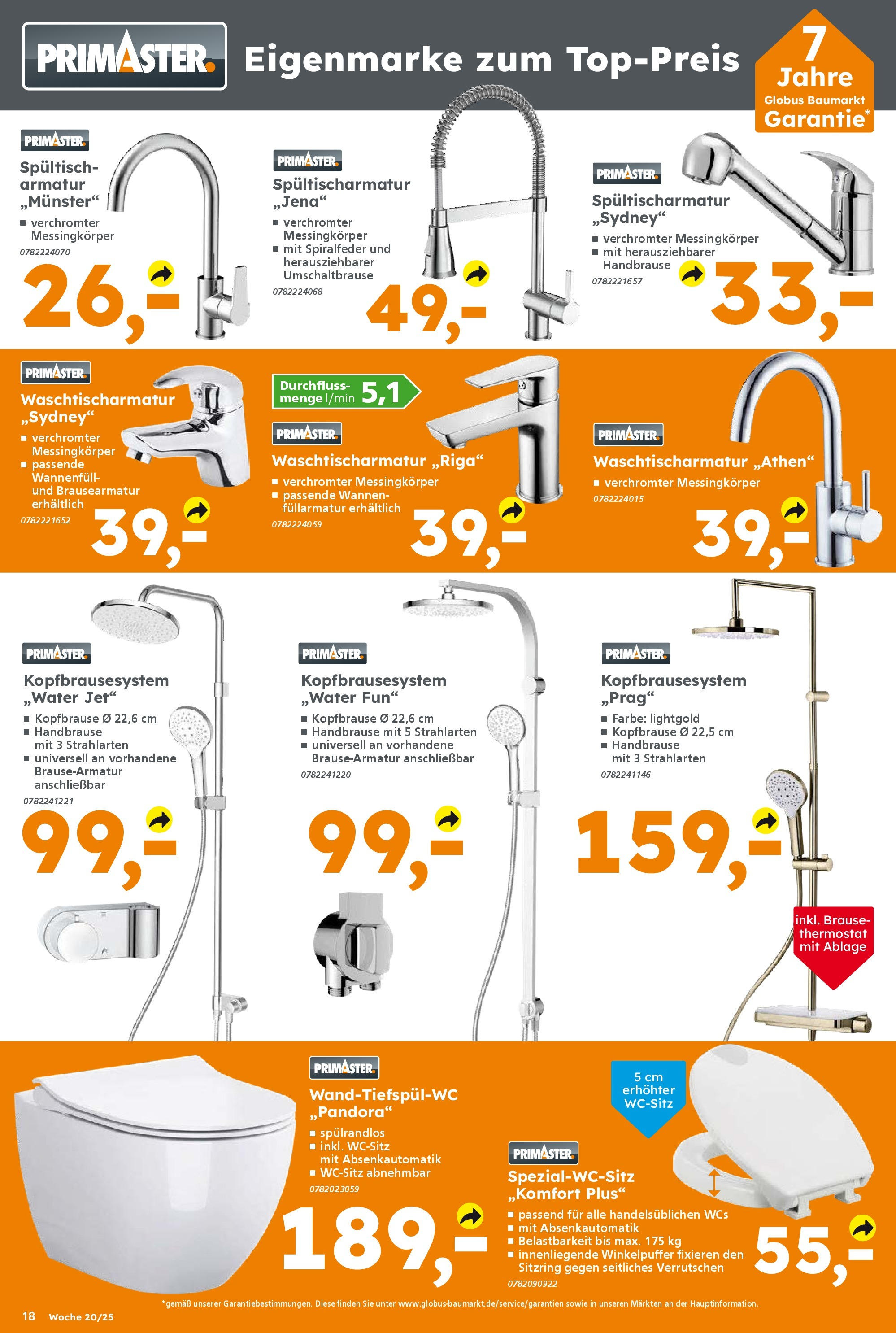 Globus Baumarkt - Globus Baumarkt: Wochenangebote (ab 11.05.2025) zum Blättern | Seite: 18 | Produkte: Armatur Globus Baumarkt - Globus Baumarkt: Wochenangebote (ab 11.05.2025) zum Blättern | Seite: 18 | Produkte: Armatur