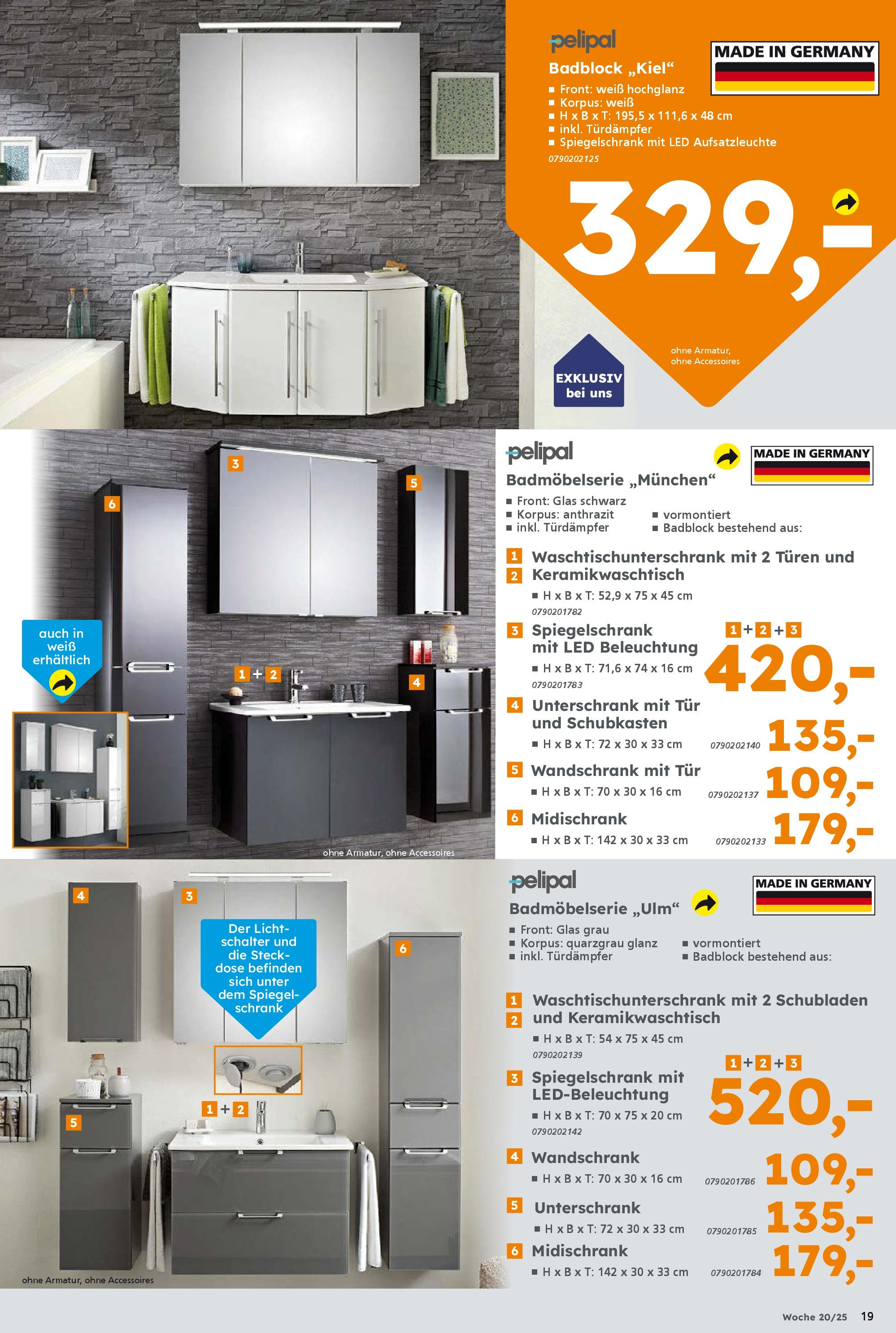 Globus Baumarkt - Globus Baumarkt: Wochenangebote (ab 11.05.2025) zum Blättern | Seite: 19 | Produkte: Tür, Spiegelschrank, Unterschrank, Midischrank Globus Baumarkt - Globus Baumarkt: Wochenangebote (ab 11.05.2025) zum Blättern | Seite: 19 | Produkte: Tür, Spiegelschrank, Unterschrank, Midischrank