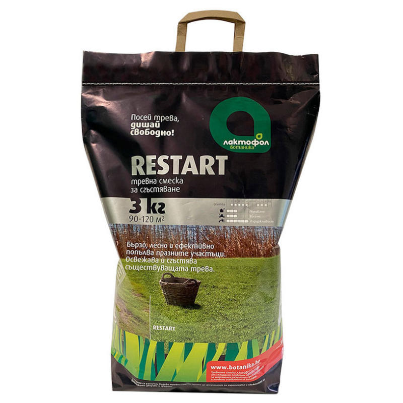 ТРЕВНА СМЕСКА 3KG, 90-120M² ЛАКТОФОЛ RESTART