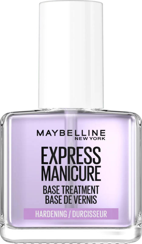 MAYBELLINE NEW YORK Nagelpflegeset Express Manicure 3-in-1 Strength, Wear & Shine Hardening Base Treatment Nagelhärter Base Coat