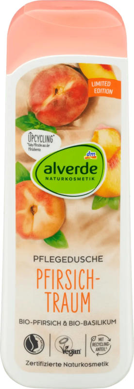 alverde NATURKOSMETIK Pflegedusche Pfirsichtraum