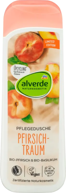 alverde NATURKOSMETIK Pflegedusche Pfirsichtraum