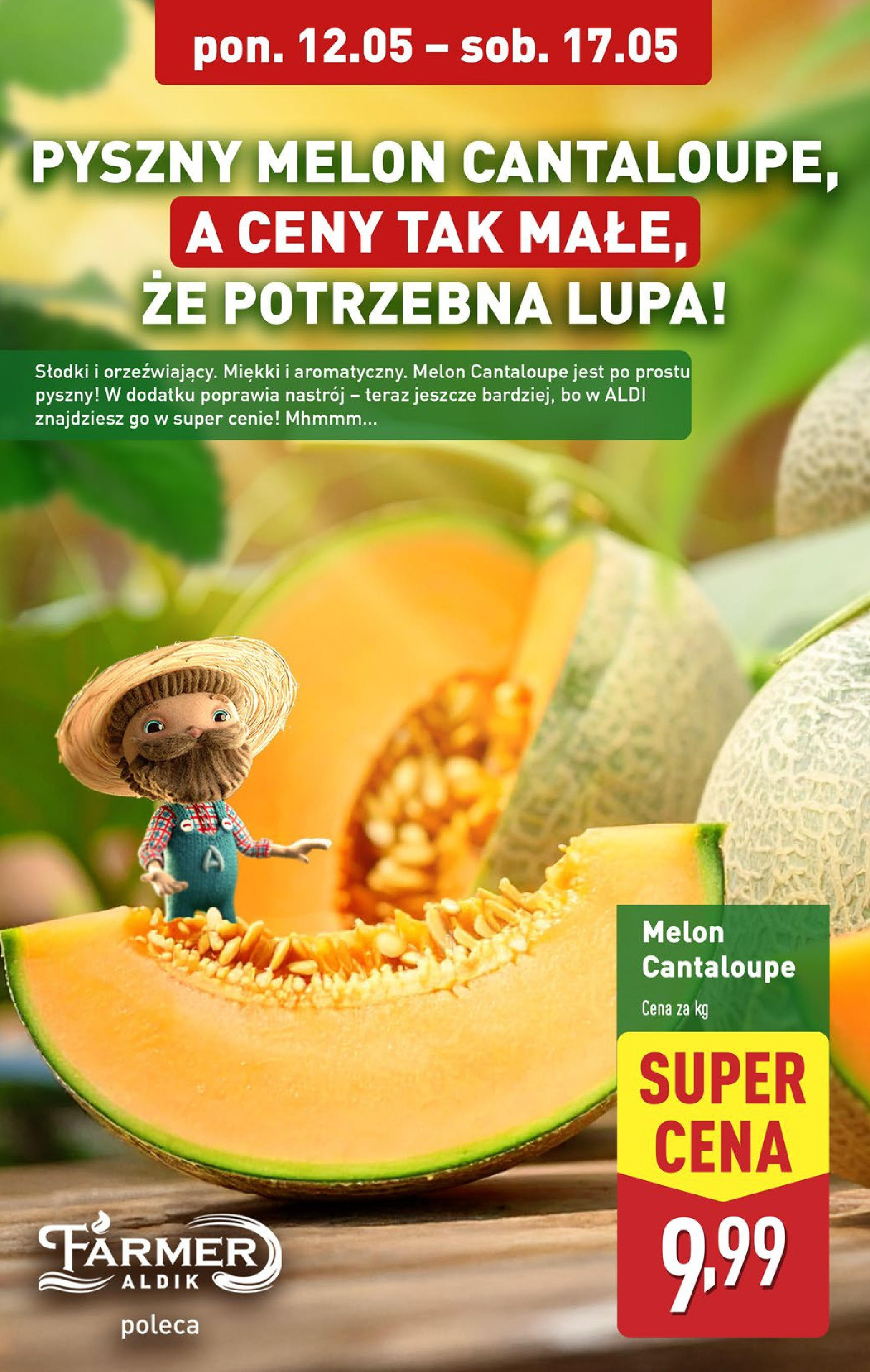 Aldi Gazetka od 12.05.2025 | Nowa PDF gazetka | Strona: 4 | Produkty: Melon Aldi Gazetka od 12.05.2025 - Ulotka PDF, promocje | Strona: 4 | Produkty: Melon
