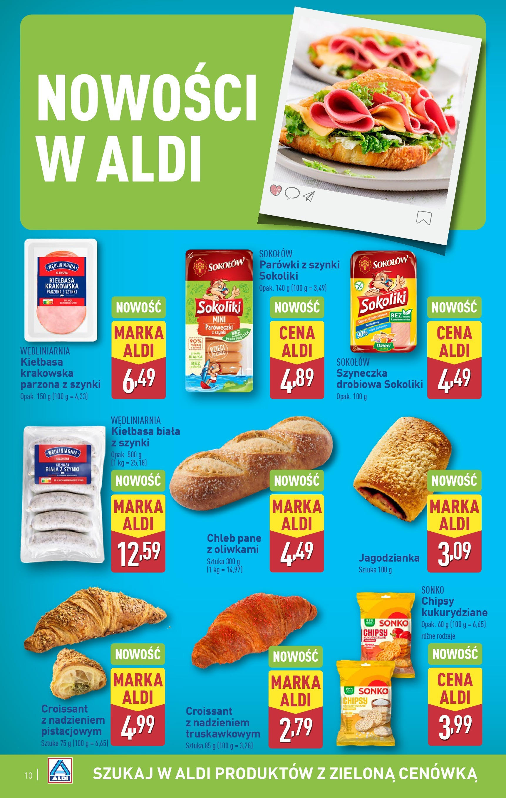 Aldi Gazetka od 12.05.2025 | Nowa PDF gazetka | Strona: 10 | Produkty: Kiełbasa, Parówki z szynki, Parówki, Kiełbasa biała z szynki Aldi Gazetka od 12.05.2025 - Ulotka PDF, promocje | Strona: 10 | Produkty: Kiełbasa, Parówki z szynki, Parówki, Kiełbasa biała z szynki