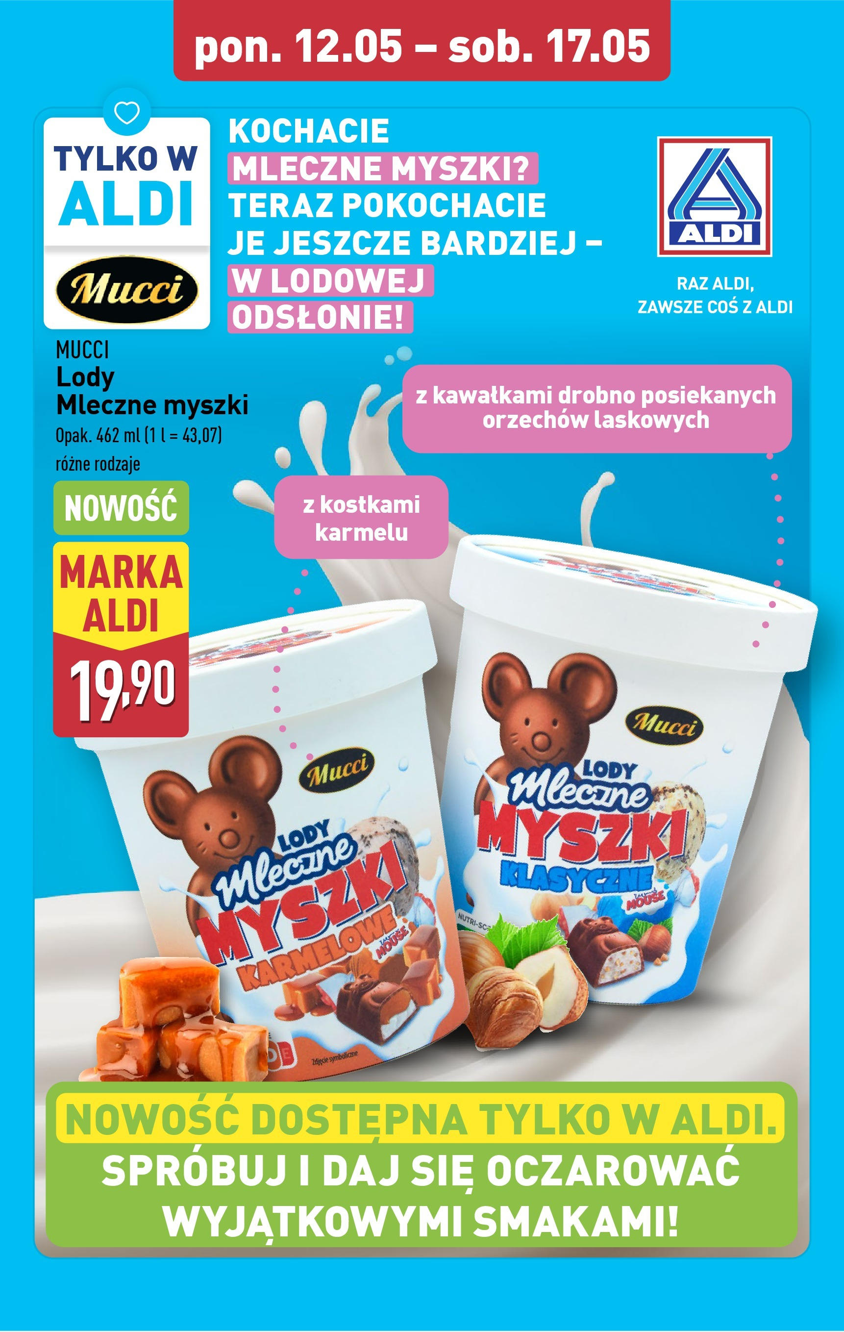 Aldi Gazetka od 12.05.2025 | Nowa PDF gazetka | Strona: 32 | Produkty: Lody Aldi Gazetka od 12.05.2025 - Ulotka PDF, promocje | Strona: 32 | Produkty: Lody