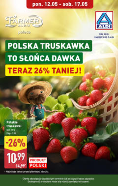 Pogląd oferty "Aldi - Aldi Truskawki ważne do 17.05" - ważna od 11.05.2025