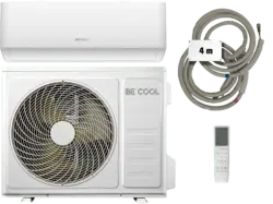 Be Cool Premium Quick Connect Split-Klimaanlage mit Heizfunktion (A++, 160 m³, 18000 BTU/h, Weiß)