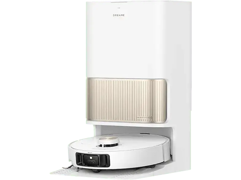 Dreame L40S pro ultra Saug- und Wischroboter mit Basisstation, Selbstreinigungsfunktion des Wischmopps (Weiß, Laufzeit: bis zu 180 Minuten); Saug- und Wischroboter mit Basisstation, mit Selbstreinigungsfunktion des Wischmopps