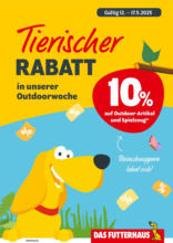 DAS FUTTERHAUS: Tierischer Rabatt