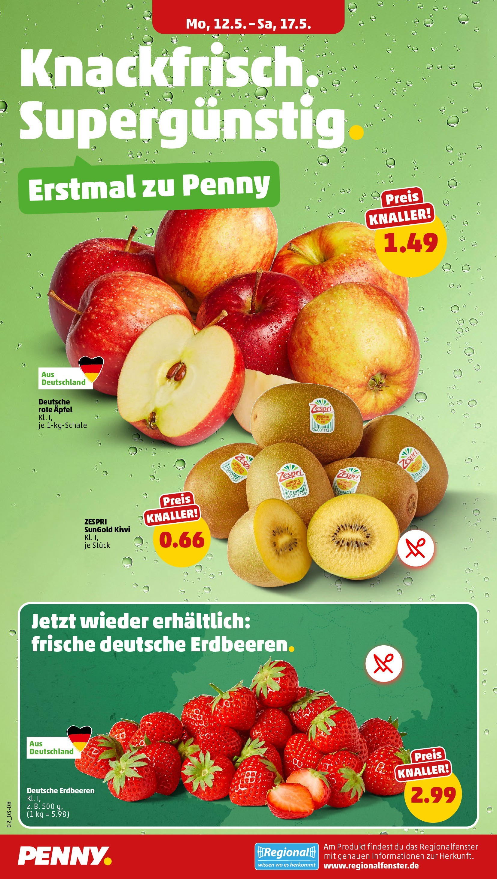 Penny - Hamburg (ab 12.05.2025) » Angebote Online | Seite: 2 | Produkte: Äpfel, Erdbeeren, Kiwi Penny - Hamburg (ab 12.05.2025) » Angebote Online | Seite: 2 | Produkte: Äpfel, Erdbeeren, Kiwi