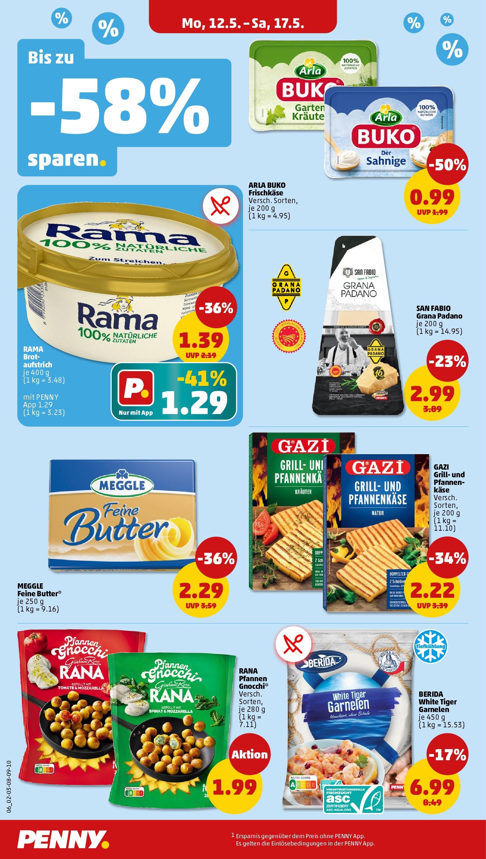 Penny - Hamburg (ab 12.05.2025) » Angebote Online | Seite: 6 | Produkte: Rama, Butter, Tiger garnelen, Frischkase Penny - Hamburg (ab 12.05.2025) » Angebote Online | Seite: 6 | Produkte: Rama, Butter, Tiger garnelen, Frischkase