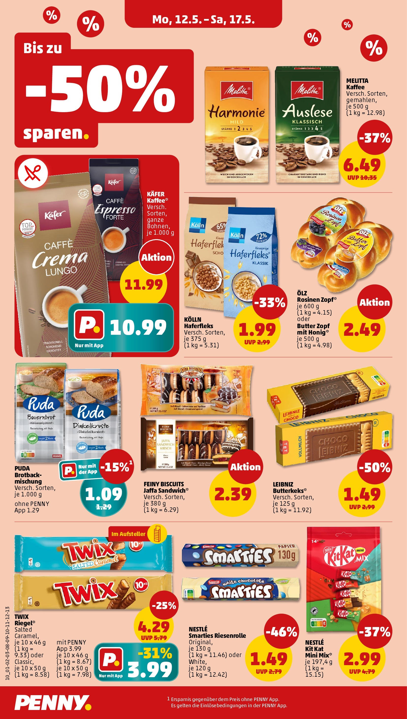 Penny - Hamburg (ab 12.05.2025) » Angebote Online | Seite: 10 | Produkte: Melitta, Butter, Smarties, Rosinen Penny - Hamburg (ab 12.05.2025) » Angebote Online | Seite: 10 | Produkte: Melitta, Butter, Smarties, Rosinen