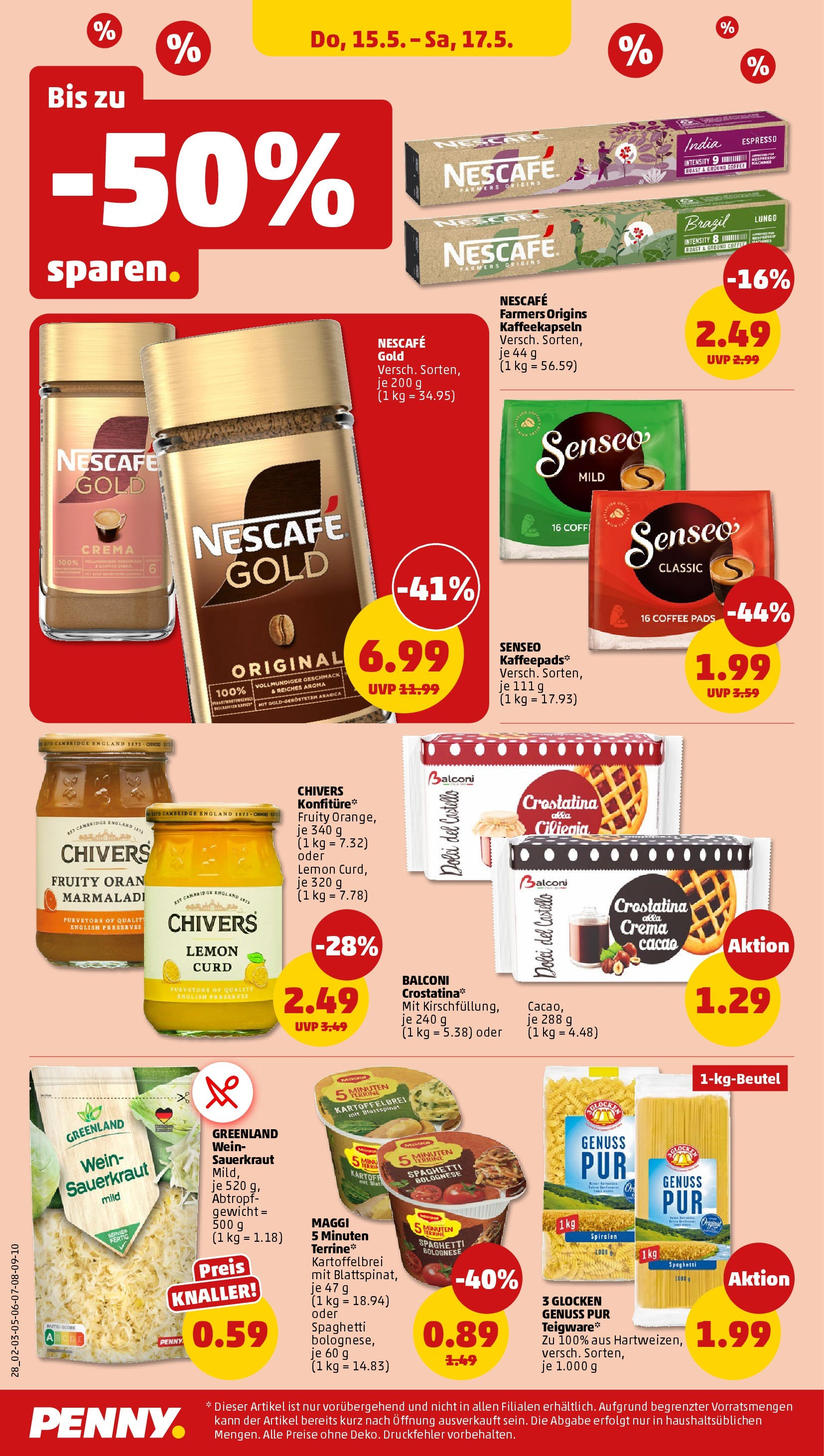 Penny - Hamburg (ab 12.05.2025) » Angebote Online | Seite: 28 | Produkte: Gewicht, Kaffeepads, Nescafe, Pasta Penny - Hamburg (ab 12.05.2025) » Angebote Online | Seite: 28 | Produkte: Gewicht, Kaffeepads, Nescafe, Pasta