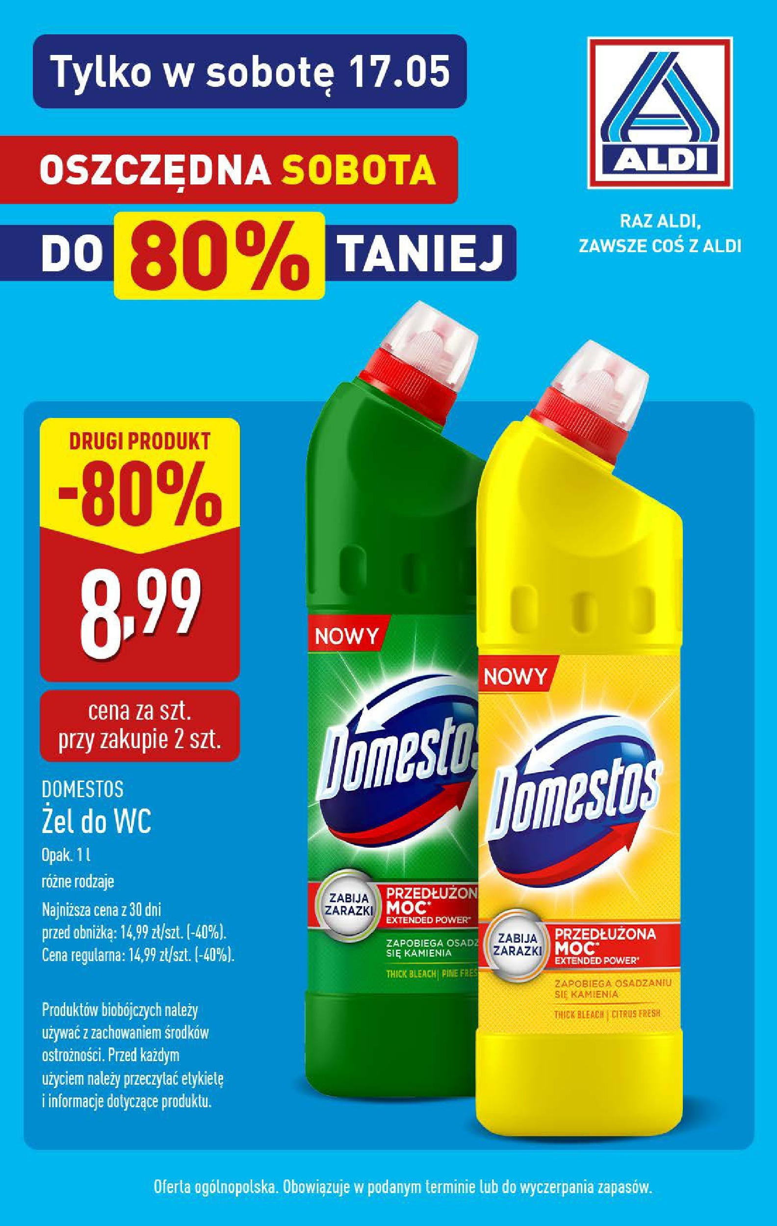 Aldi Gazetka - Promocja Lodołamacz od 17.05.2025 - Ulotka PDF, promocje | Strona: 5 | Produkty: Domestos