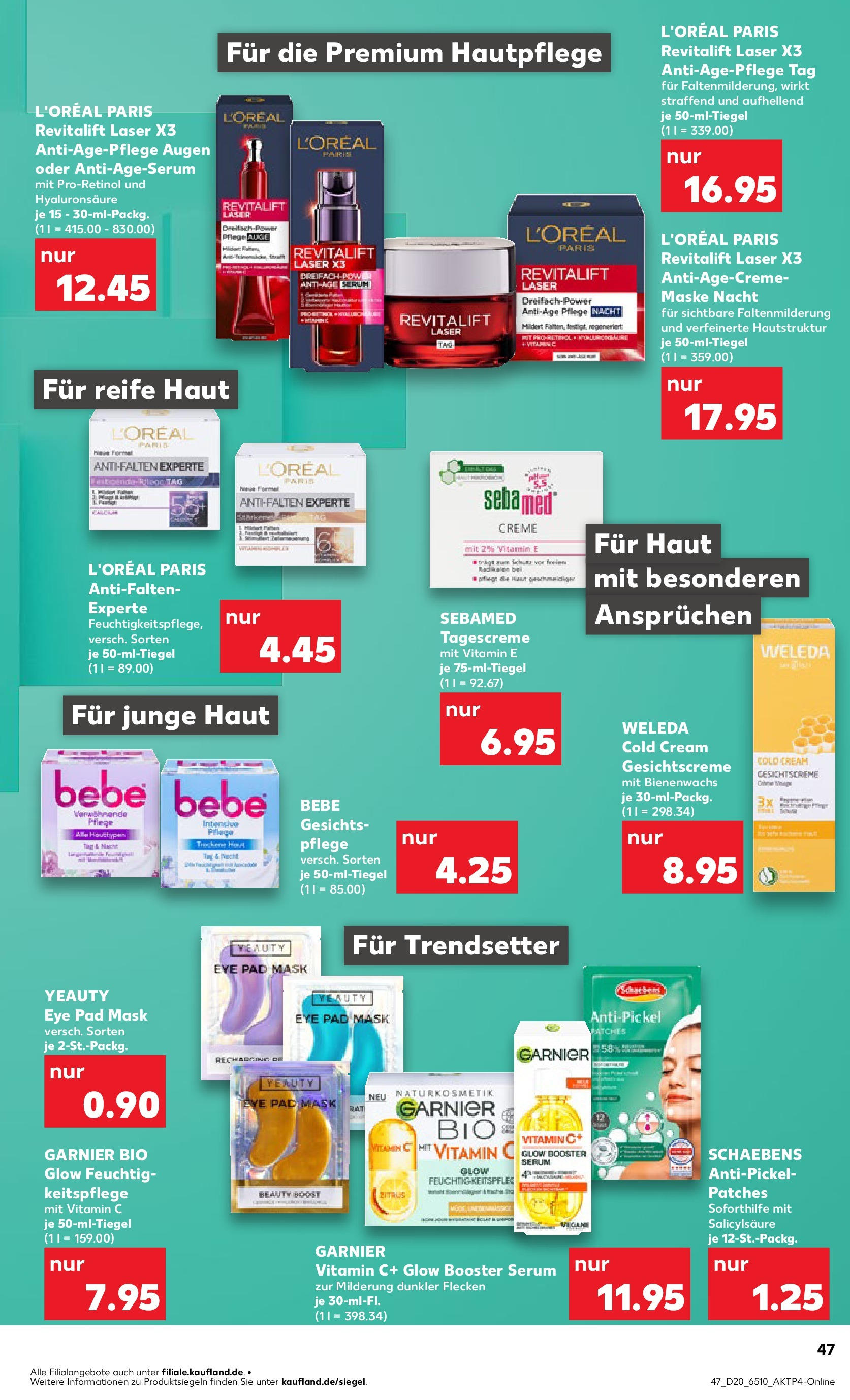 Kaufland - Kaufland: Wochenangebote (ab 14.05.2025) » Angebote Online | Seite: 47 | Produkte: Creme, Maske, Serum, Tagescreme Kaufland - Kaufland: Wochenangebote (ab 14.05.2025) » Angebote Online zum Blättern | Seite: 47 | Produkte: Creme, Maske, Serum, Tagescreme