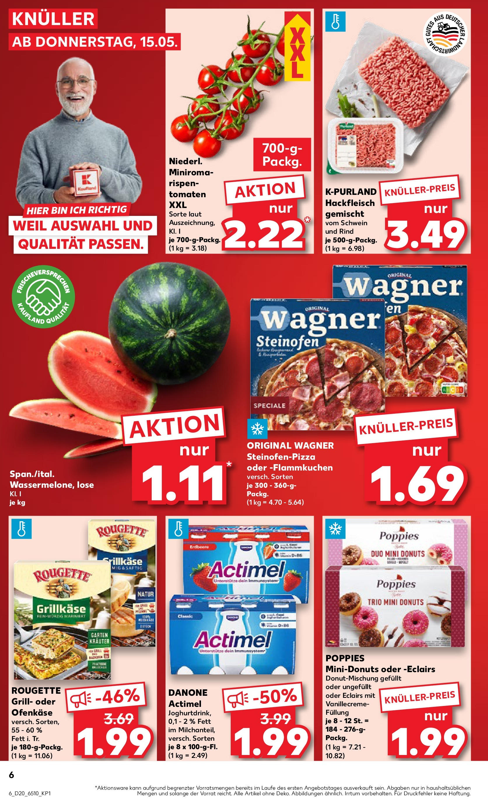 Kaufland - Kaufland: Wochenangebote (ab 14.05.2025) » Angebote Online | Seite: 6 | Produkte: Grill, Actimel, Tomaten, Hackfleisch Kaufland - Kaufland: Wochenangebote (ab 14.05.2025) » Angebote Online zum Blättern | Seite: 6 | Produkte: Grill, Actimel, Tomaten, Hackfleisch
