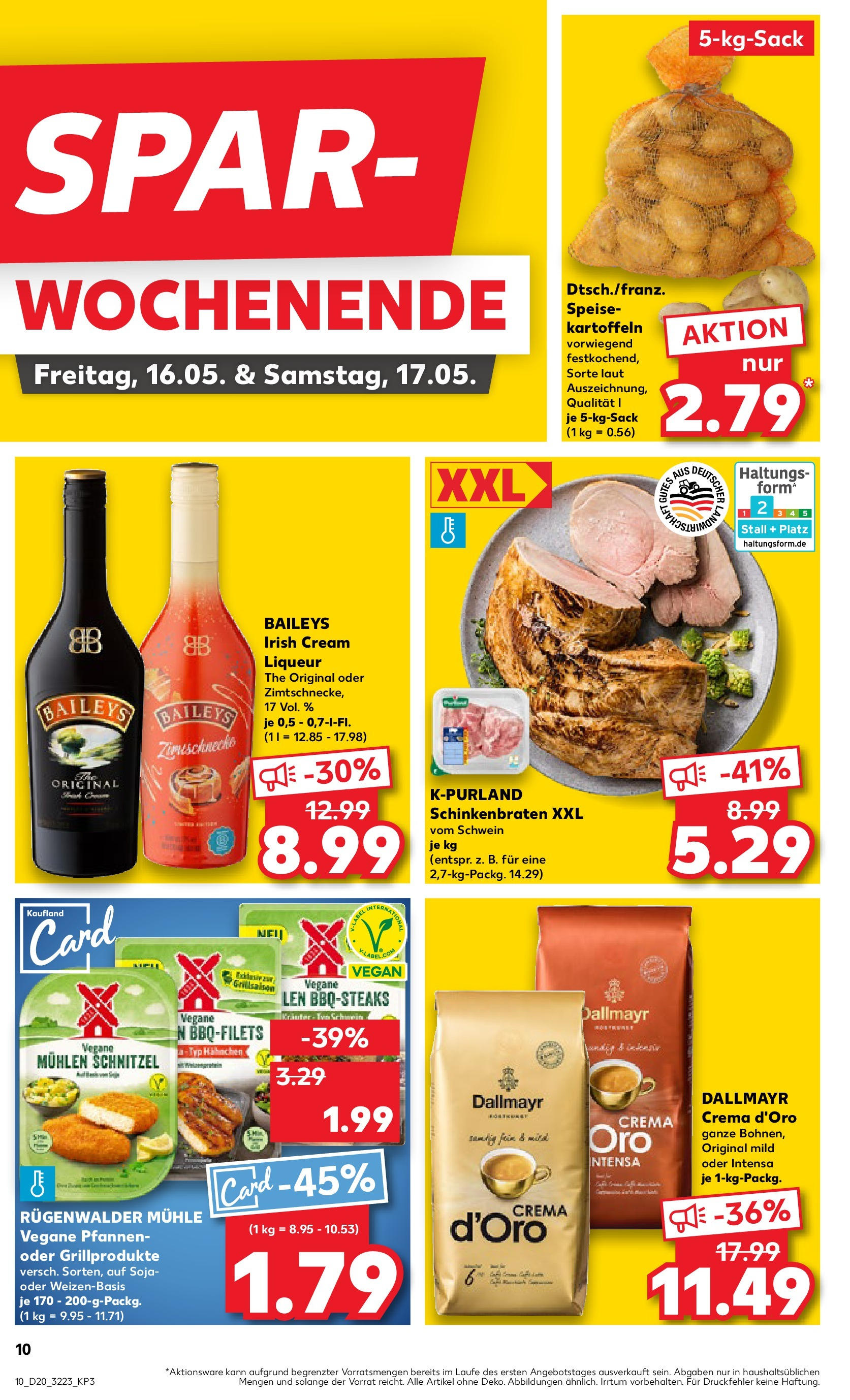 Kaufland - Kaufland: Wochenangebote (ab 14.05.2025) » Angebote Online | Seite: 10 | Produkte: Schnitzel, Kartoffeln, Dallmayr, Baileys Kaufland - Kaufland: Wochenangebote (ab 14.05.2025) » Angebote Online zum Blättern | Seite: 10 | Produkte: Schnitzel, Kartoffeln, Dallmayr, Baileys