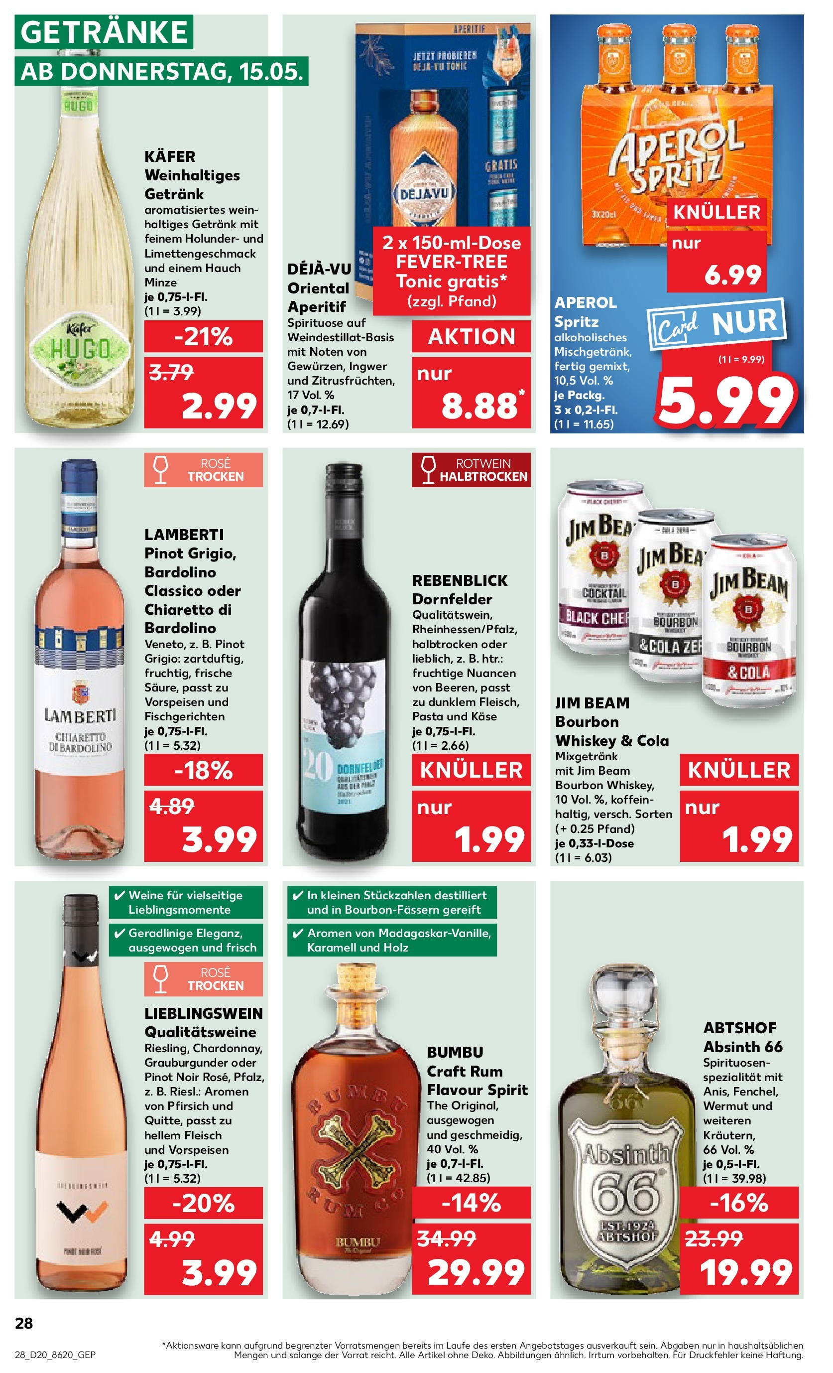 Kaufland - Essen (ab 15.05.2025) » Angebote Online | Seite: 28 | Produkte: Cola, Rotwein trocken, Bourbon, Whiskey Kaufland - Essen (ab 15.05.2025) » Angebote Online zum Blättern | Seite: 28 | Produkte: Cola, Rotwein trocken, Bourbon, Whiskey