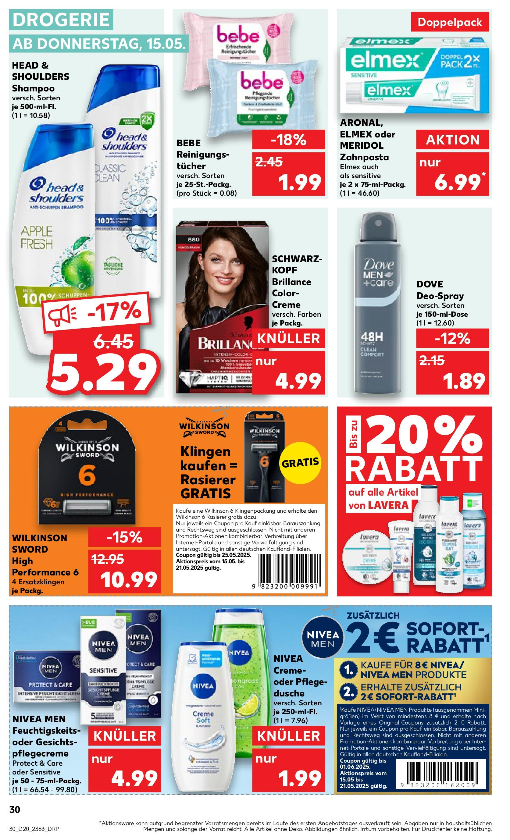 Kaufland - Kaufland: Wochenangebote (ab 14.05.2025) » Angebote Online | Seite: 30 | Produkte: Rasierer, Shampoo, Apple, Deodorant Kaufland - Kaufland: Wochenangebote (ab 14.05.2025) » Angebote Online zum Blättern | Seite: 30 | Produkte: Rasierer, Shampoo, Apple, Deodorant