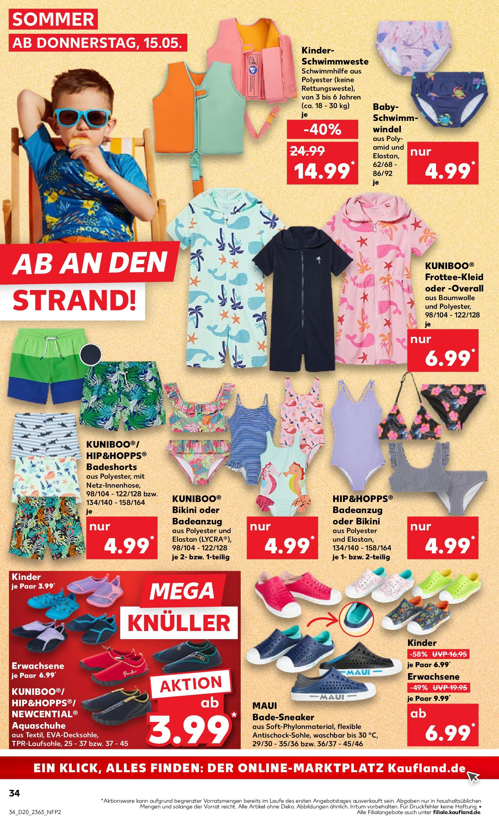 Kaufland - Kaufland: Wochenangebote (ab 14.05.2025) » Angebote Online | Seite: 34 | Produkte: Badeshorts, Bikini, Overall, Badeanzug Kaufland - Kaufland: Wochenangebote (ab 14.05.2025) » Angebote Online zum Blättern | Seite: 34 | Produkte: Badeshorts, Bikini, Overall, Badeanzug