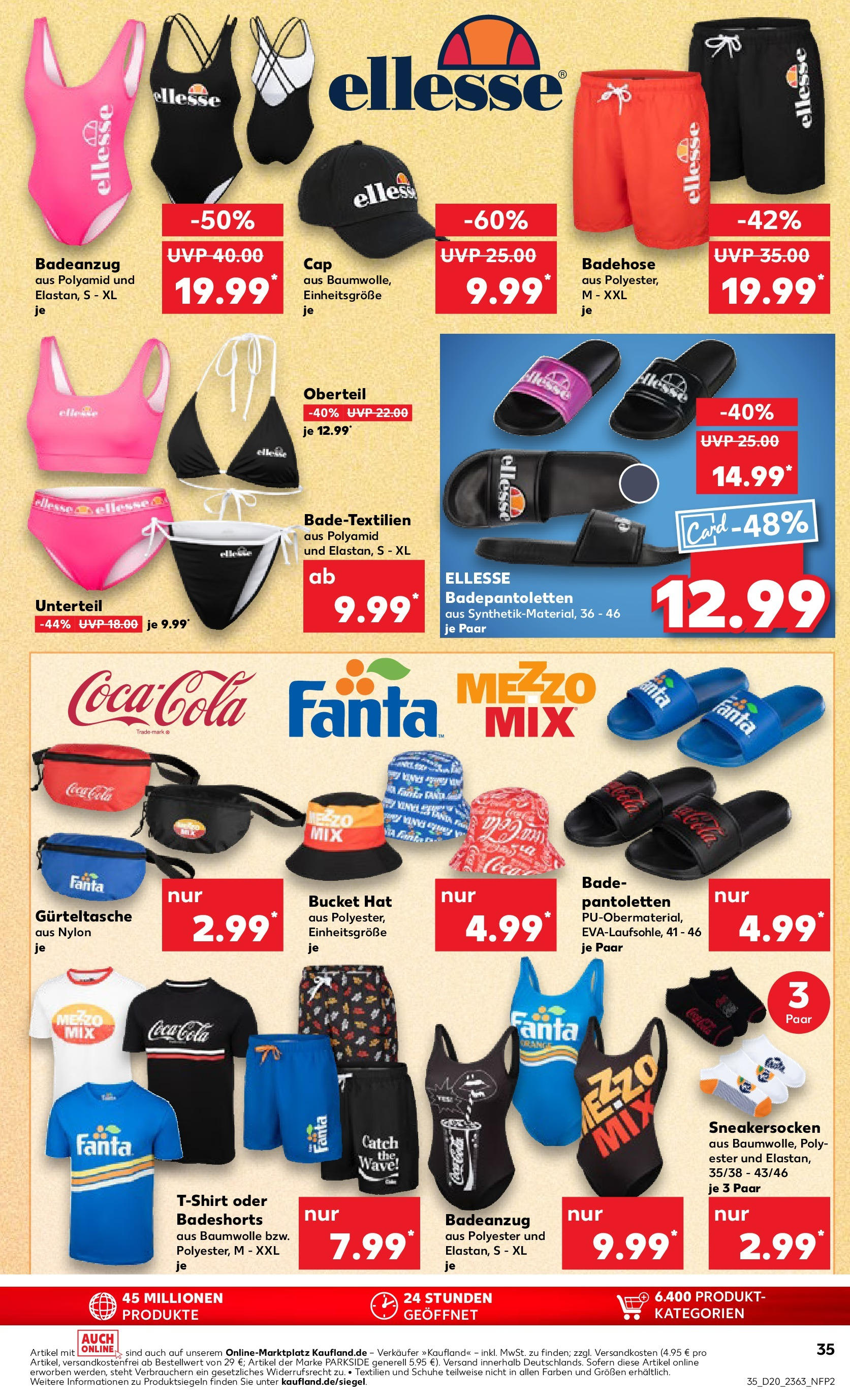 Kaufland - Kaufland: Wochenangebote (ab 14.05.2025) » Angebote Online | Seite: 35 | Produkte: Badeshorts, Fanta, Cola, Badeanzug Kaufland - Kaufland: Wochenangebote (ab 14.05.2025) » Angebote Online zum Blättern | Seite: 35 | Produkte: Badeshorts, Fanta, Cola, Badeanzug
