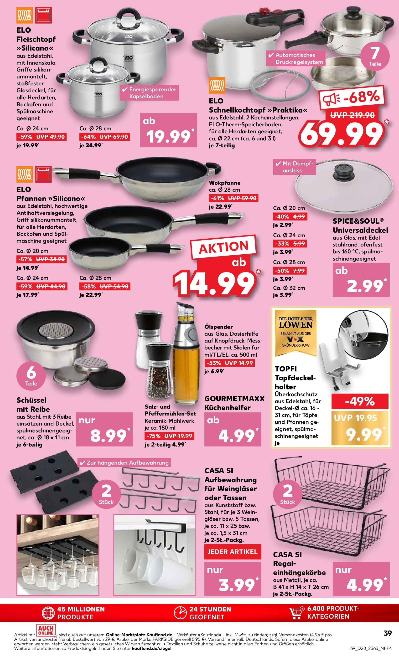 Kaufland - Kaufland: Wochenangebote (ab 14.05.2025) » Angebote Online | Seite: 39 | Produkte: Salz, Backofen, Wein, Wok Kaufland - Kaufland: Wochenangebote (ab 14.05.2025) » Angebote Online zum Blättern | Seite: 39 | Produkte: Salz, Backofen, Wein, Wok