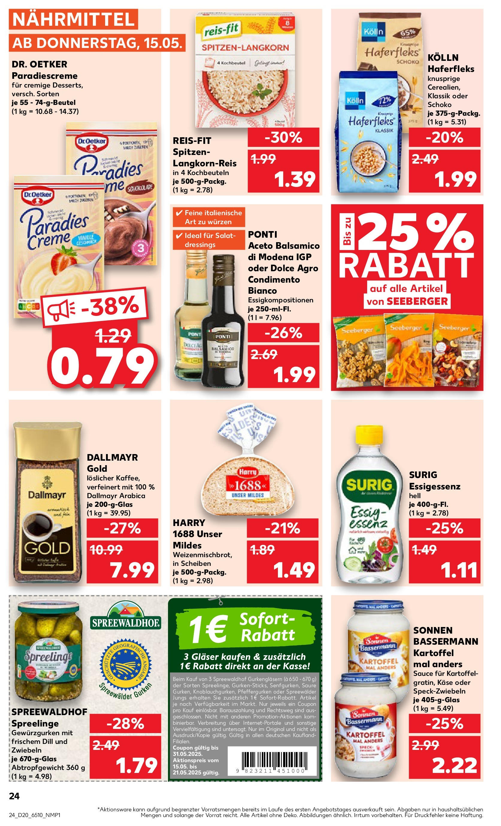 Kaufland - Kaufland: Wochenangebote (ab 14.05.2025) » Angebote Online | Seite: 24 | Produkte: Käse, Balsamico, Dallmayr, Zwiebeln Kaufland - Kaufland: Wochenangebote (ab 14.05.2025) » Angebote Online zum Blättern | Seite: 24 | Produkte: Käse, Balsamico, Dallmayr, Zwiebeln