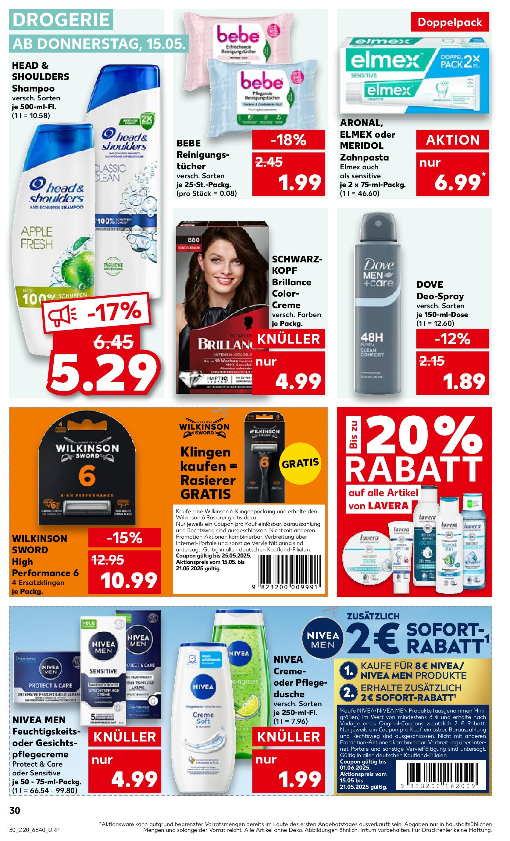 Kaufland - Kaufland: Wochenangebote (ab 14.05.2025) » Angebote Online | Seite: 30 | Produkte: Rasierer, Dusche, Reinigungstücher, Shower Gel Kaufland - Kaufland: Wochenangebote (ab 14.05.2025) » Angebote Online zum Blättern | Seite: 30 | Produkte: Rasierer, Dusche, Reinigungstücher, Shower Gel