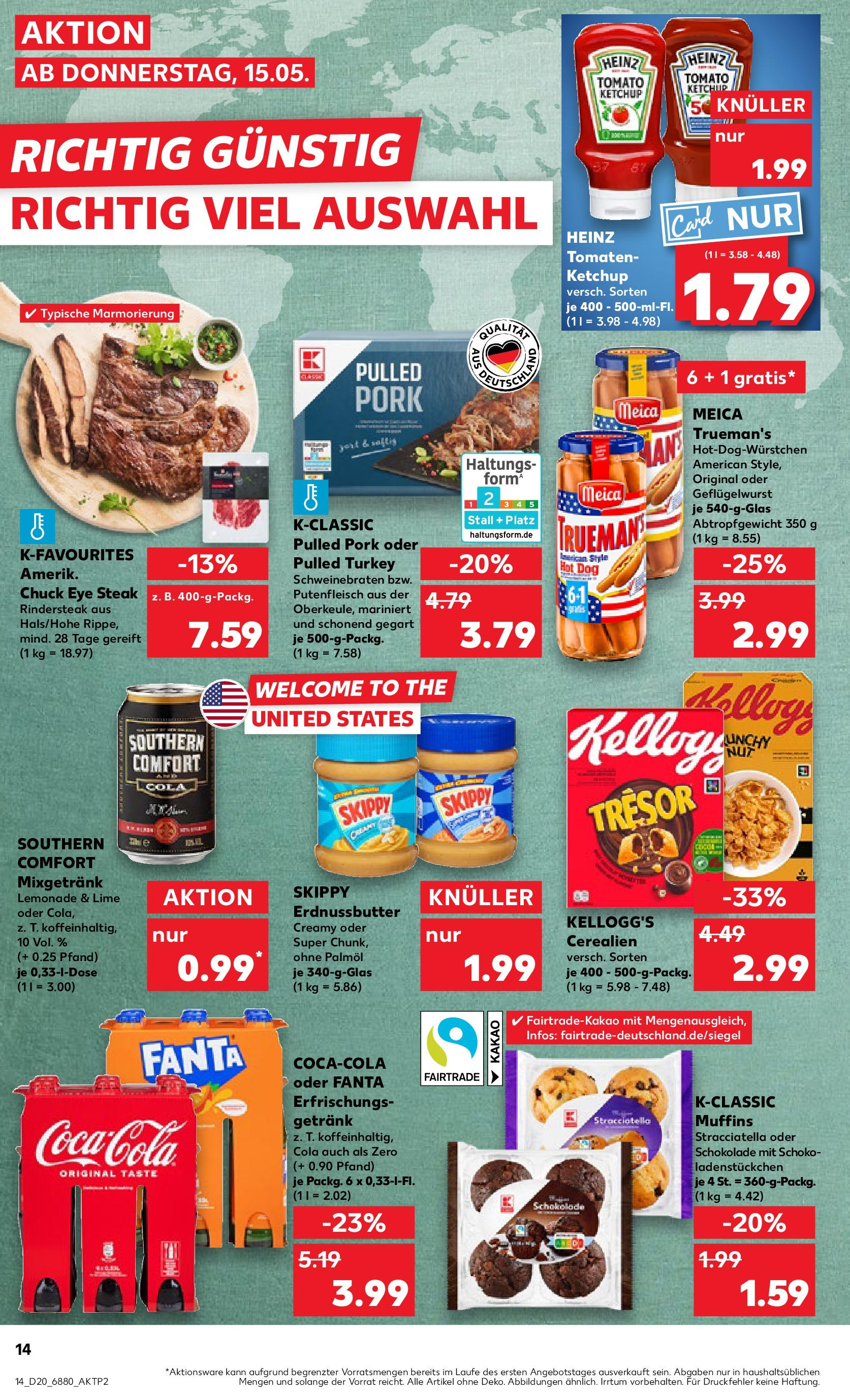 Kaufland - Kaufland: Wochenangebote (ab 14.05.2025) » Angebote Online | Seite: 14 | Produkte: Butter, Schokolade, Tomaten, Meica Kaufland - Kaufland: Wochenangebote (ab 14.05.2025) » Angebote Online zum Blättern | Seite: 14 | Produkte: Butter, Schokolade, Tomaten, Meica