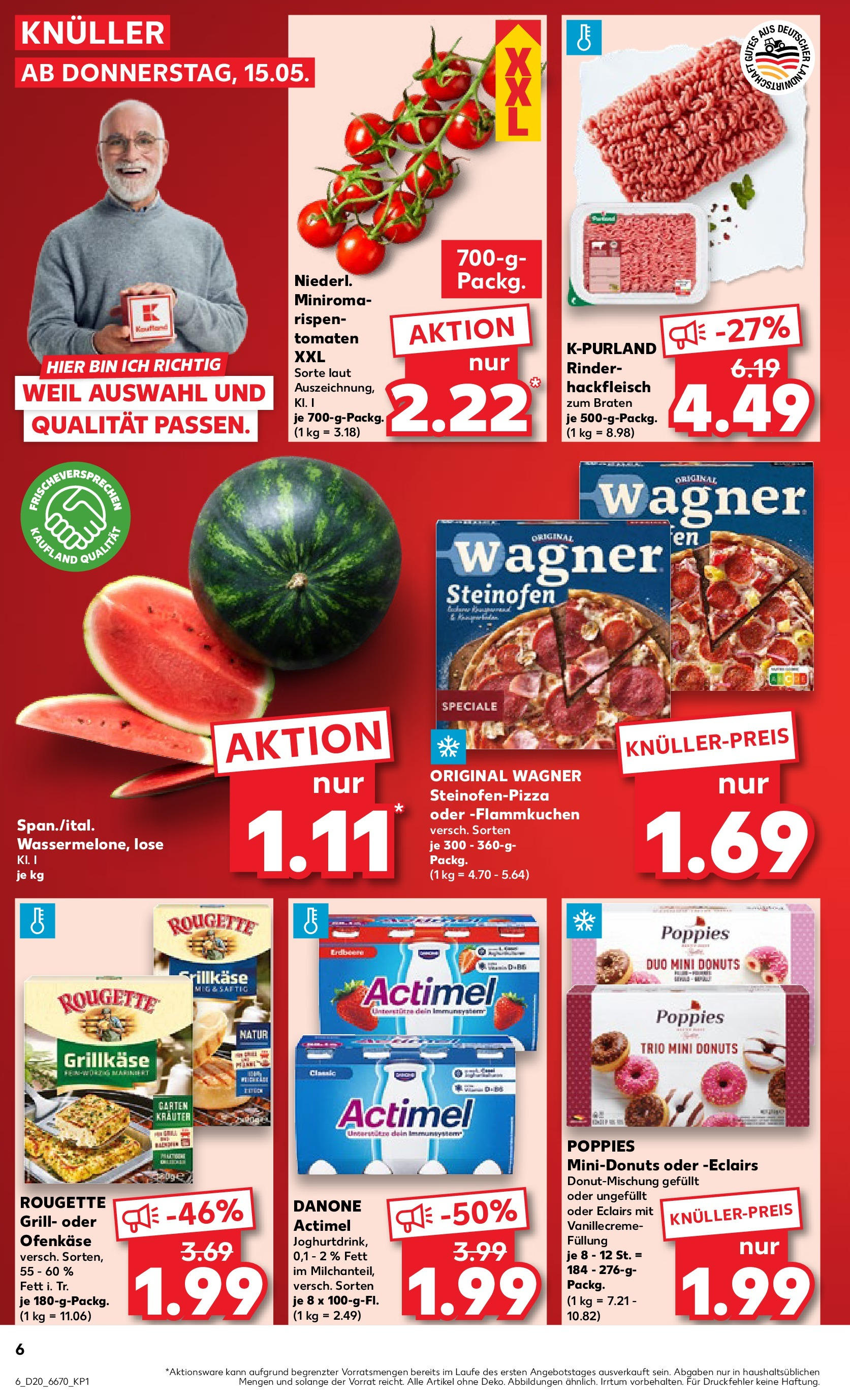 Kaufland - Kaufland: Wochenangebote (ab 14.05.2025) » Angebote Online | Seite: 6 | Produkte: Grill, Actimel, Donuts, Pizza Kaufland - Kaufland: Wochenangebote (ab 14.05.2025) » Angebote Online zum Blättern | Seite: 6 | Produkte: Grill, Actimel, Donuts, Pizza