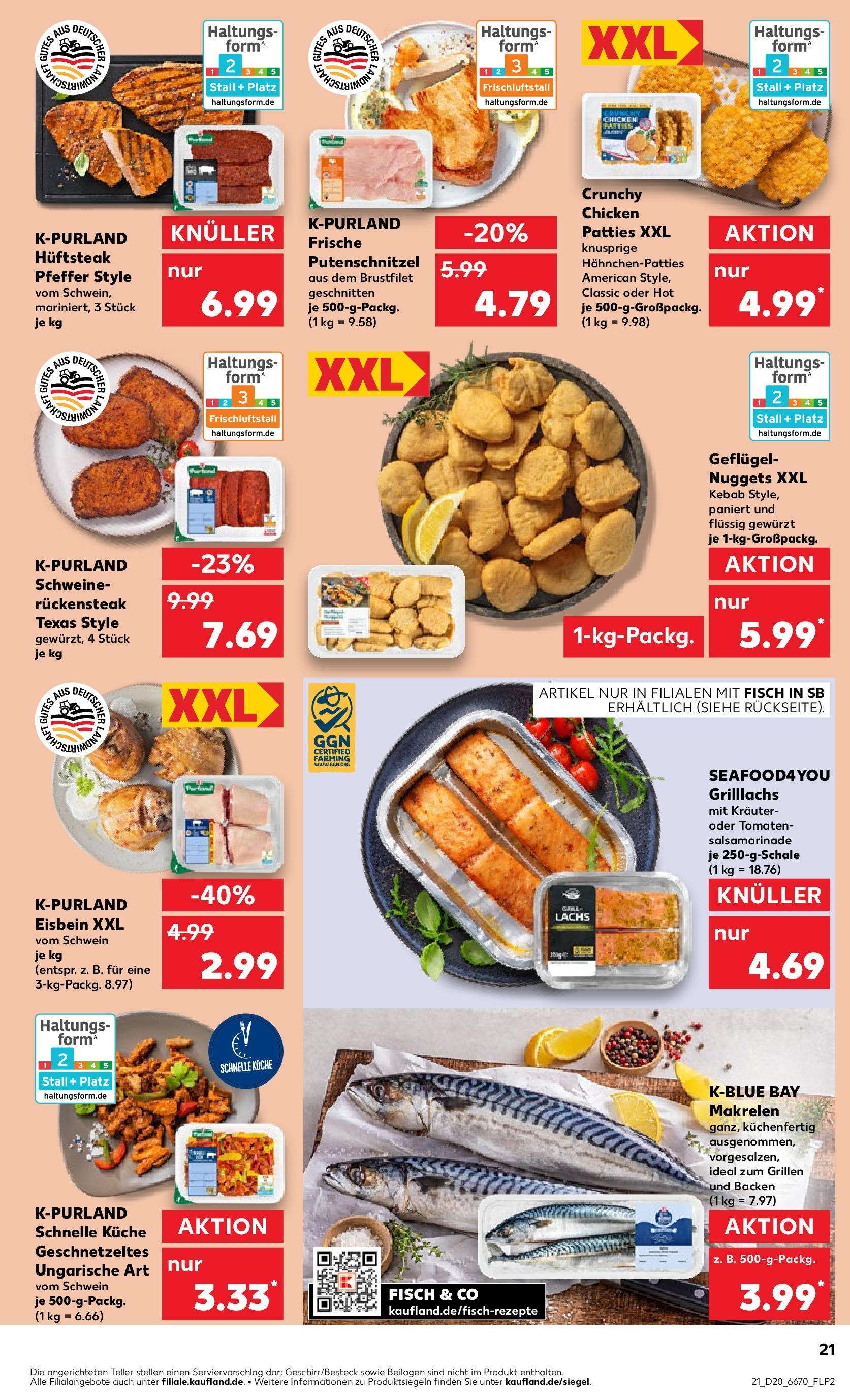 Kaufland - Kaufland: Wochenangebote (ab 14.05.2025) » Angebote Online | Seite: 21 | Produkte: Küche, Lachs, Putenschnitzel, Pfeffer Kaufland - Kaufland: Wochenangebote (ab 14.05.2025) » Angebote Online zum Blättern | Seite: 21 | Produkte: Küche, Lachs, Putenschnitzel, Pfeffer