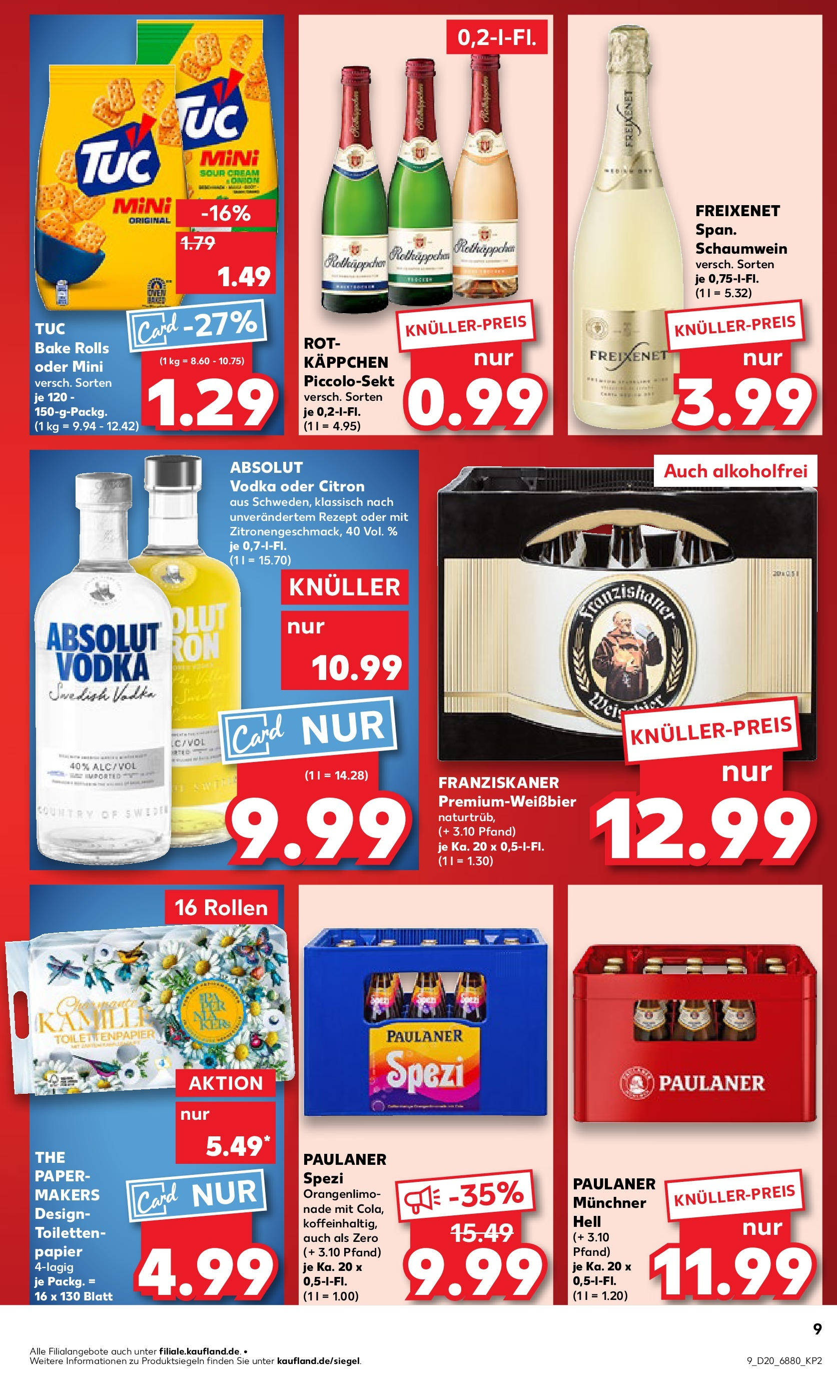 Kaufland - Kaufland: Wochenangebote (ab 14.05.2025) » Angebote Online | Seite: 9 | Produkte: Franziskaner, Freixenet, Rotkäppchen, Toilettenpapier Kaufland - Kaufland: Wochenangebote (ab 14.05.2025) » Angebote Online zum Blättern | Seite: 9 | Produkte: Franziskaner, Freixenet, Rotkäppchen, Toilettenpapier