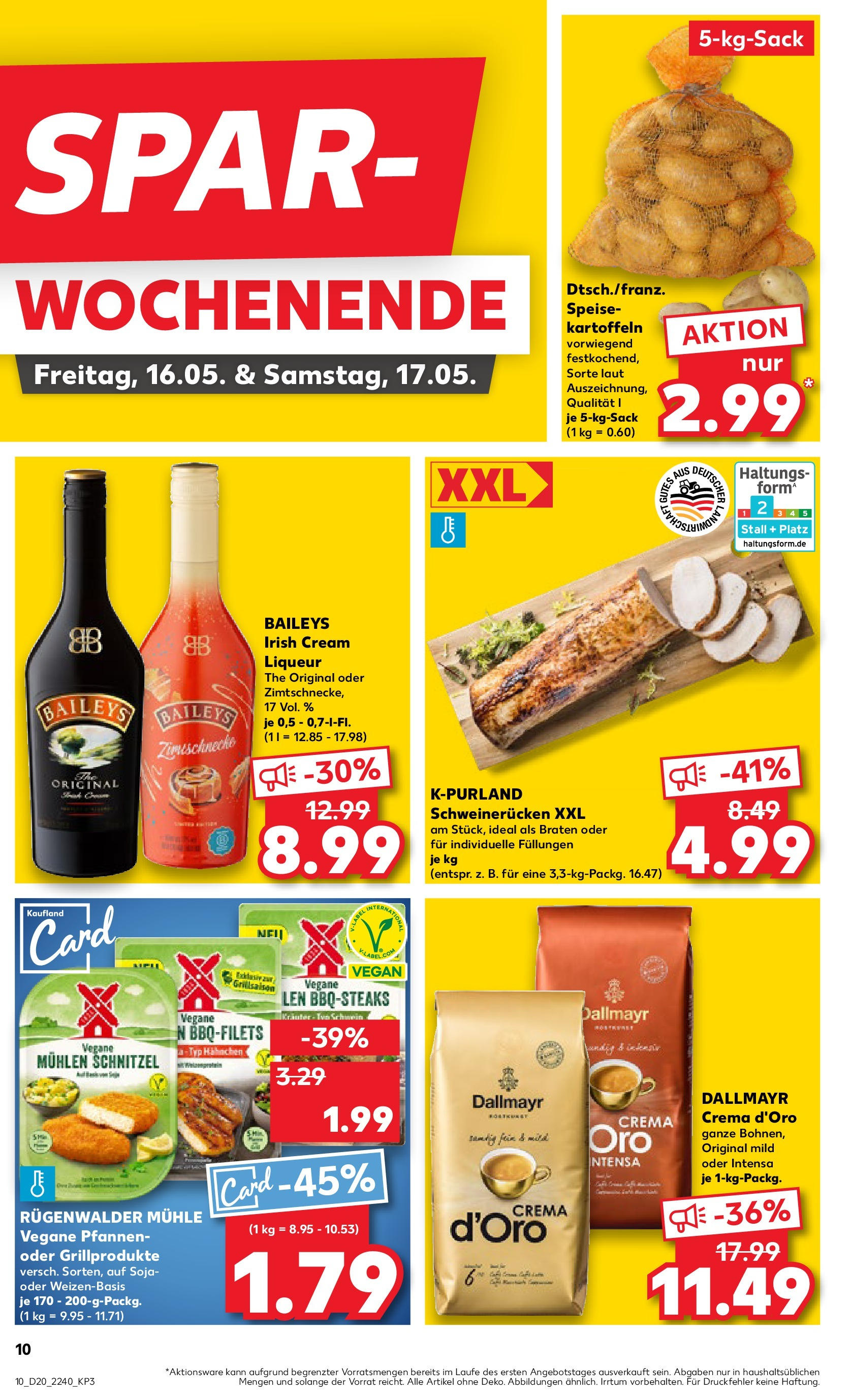 Kaufland - Kaufland: Wochenangebote (ab 14.05.2025) » Angebote Online | Seite: 10 | Produkte: Hahnchen, Kartoffeln, Dallmayr, Schweinerucken Kaufland - Kaufland: Wochenangebote (ab 14.05.2025) » Angebote Online zum Blättern | Seite: 10 | Produkte: Hahnchen, Kartoffeln, Dallmayr, Schweinerucken