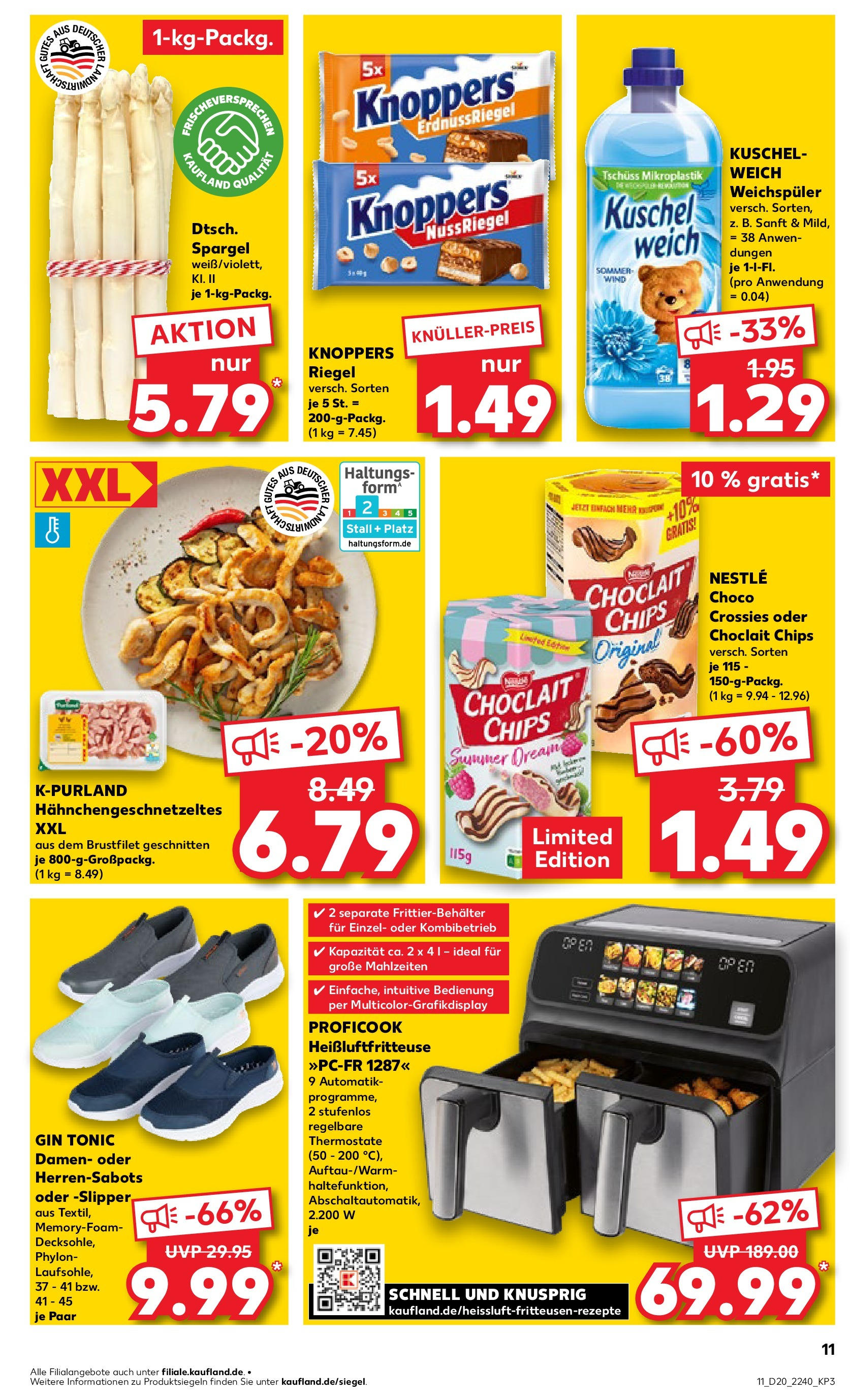 Kaufland - Kaufland: Wochenangebote (ab 14.05.2025) » Angebote Online | Seite: 11 | Produkte: Kuschelweich, Knoppers, Gin, Heißluftfritteuse Kaufland - Kaufland: Wochenangebote (ab 14.05.2025) » Angebote Online zum Blättern | Seite: 11 | Produkte: Kuschelweich, Knoppers, Gin, Heißluftfritteuse