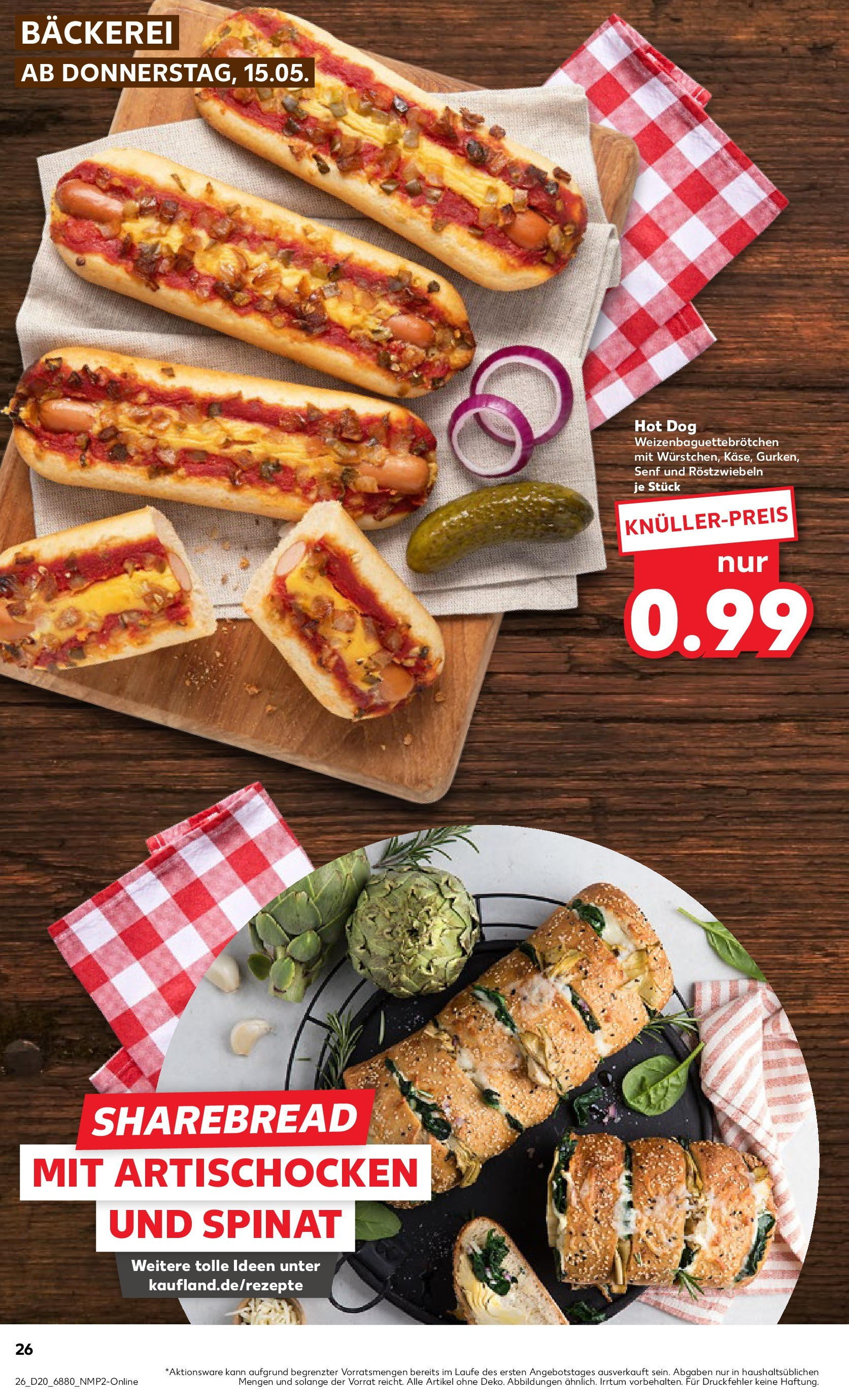 Kaufland - Kaufland: Wochenangebote (ab 14.05.2025) » Angebote Online | Seite: 26 | Produkte: Bäckerei Kaufland - Kaufland: Wochenangebote (ab 14.05.2025) » Angebote Online zum Blättern | Seite: 26 | Produkte: Bäckerei
