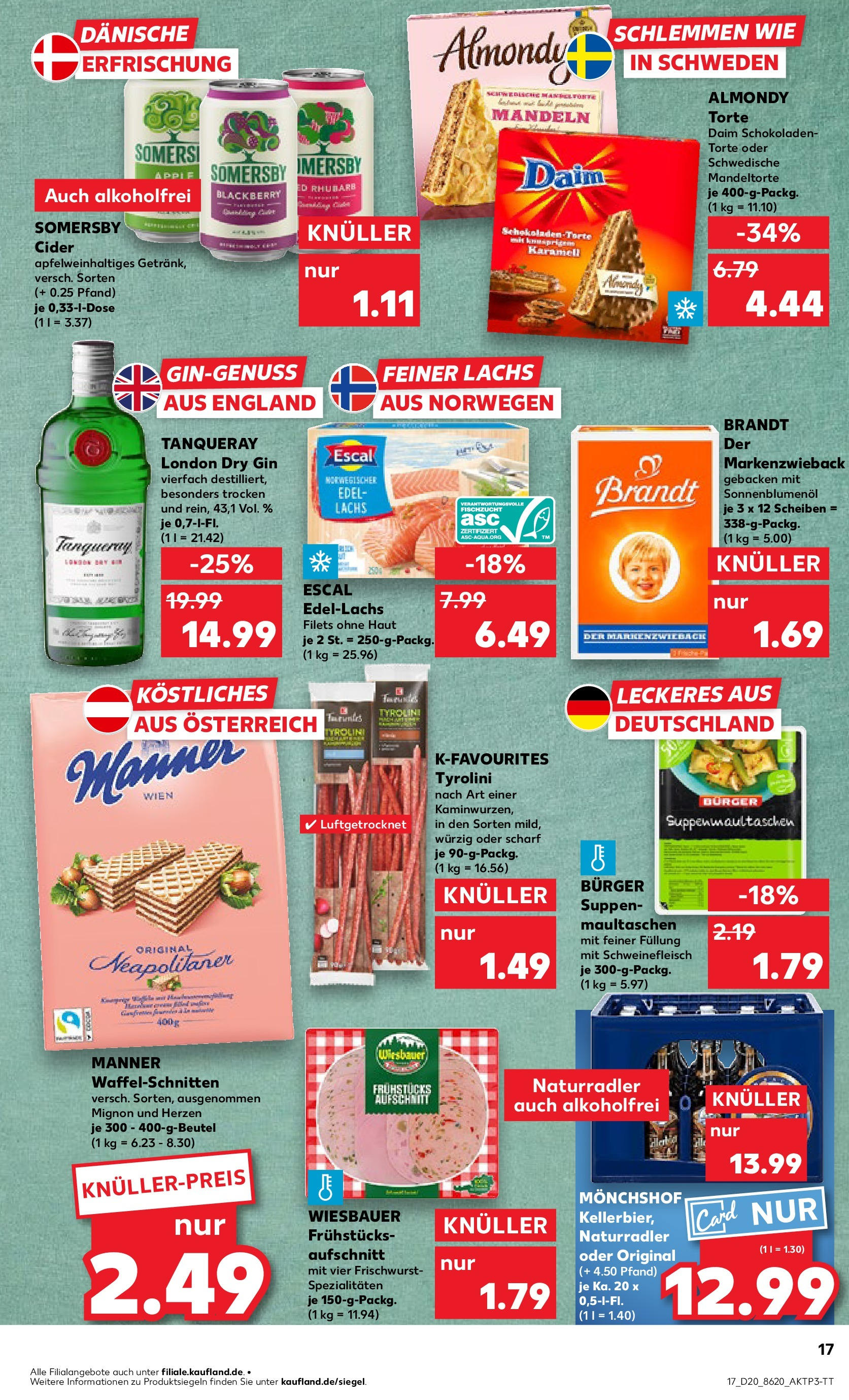 Kaufland - Essen (ab 15.05.2025) » Angebote Online | Seite: 17 | Produkte: Sonnenblumenol, Mandeln, Schweinefleisch, Gin Kaufland - Essen (ab 15.05.2025) » Angebote Online zum Blättern | Seite: 17 | Produkte: Sonnenblumenol, Mandeln, Schweinefleisch, Gin