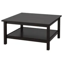 HEMNES Холна маса 90Х90 черно-кафяво