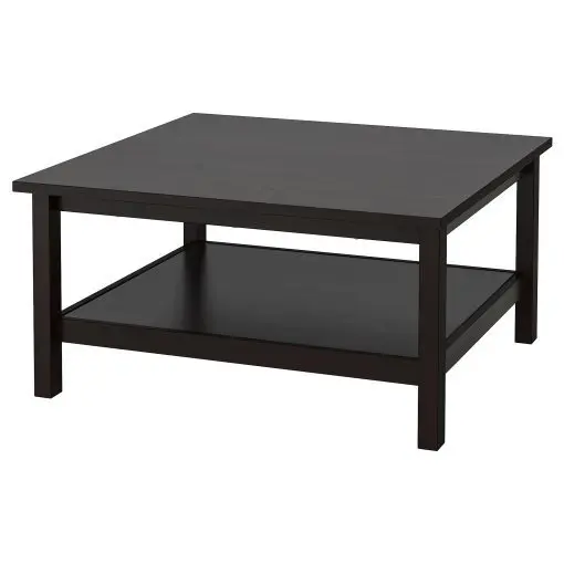 HEMNES Холна маса 90Х90 черно-кафяво