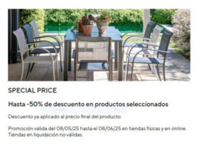 Hasta -50% de descuento en productos seleccionados