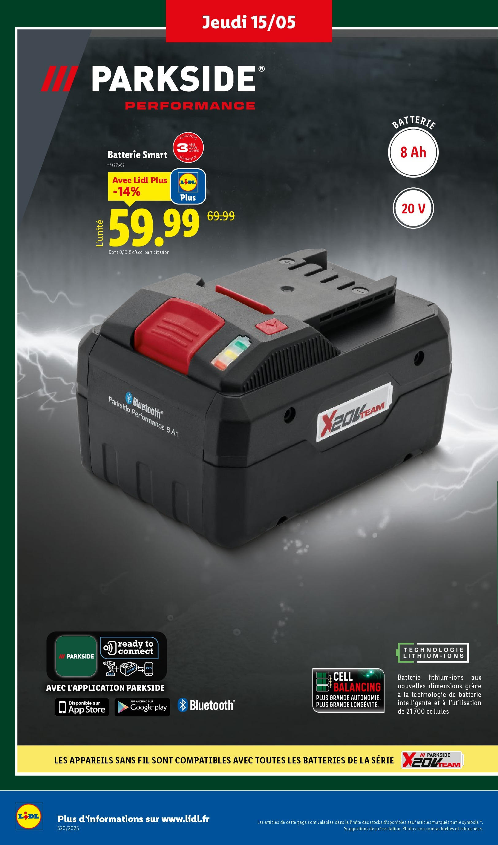 Catalogue LIDL du 14/05/2025 | Promo prospectus en ligne | Page: 30 | Produits: Store, Batterie Catalogue LIDL du 14/05/2025 | Promo prospectus en ligne | Page: 30 | Produits: Store, Batterie